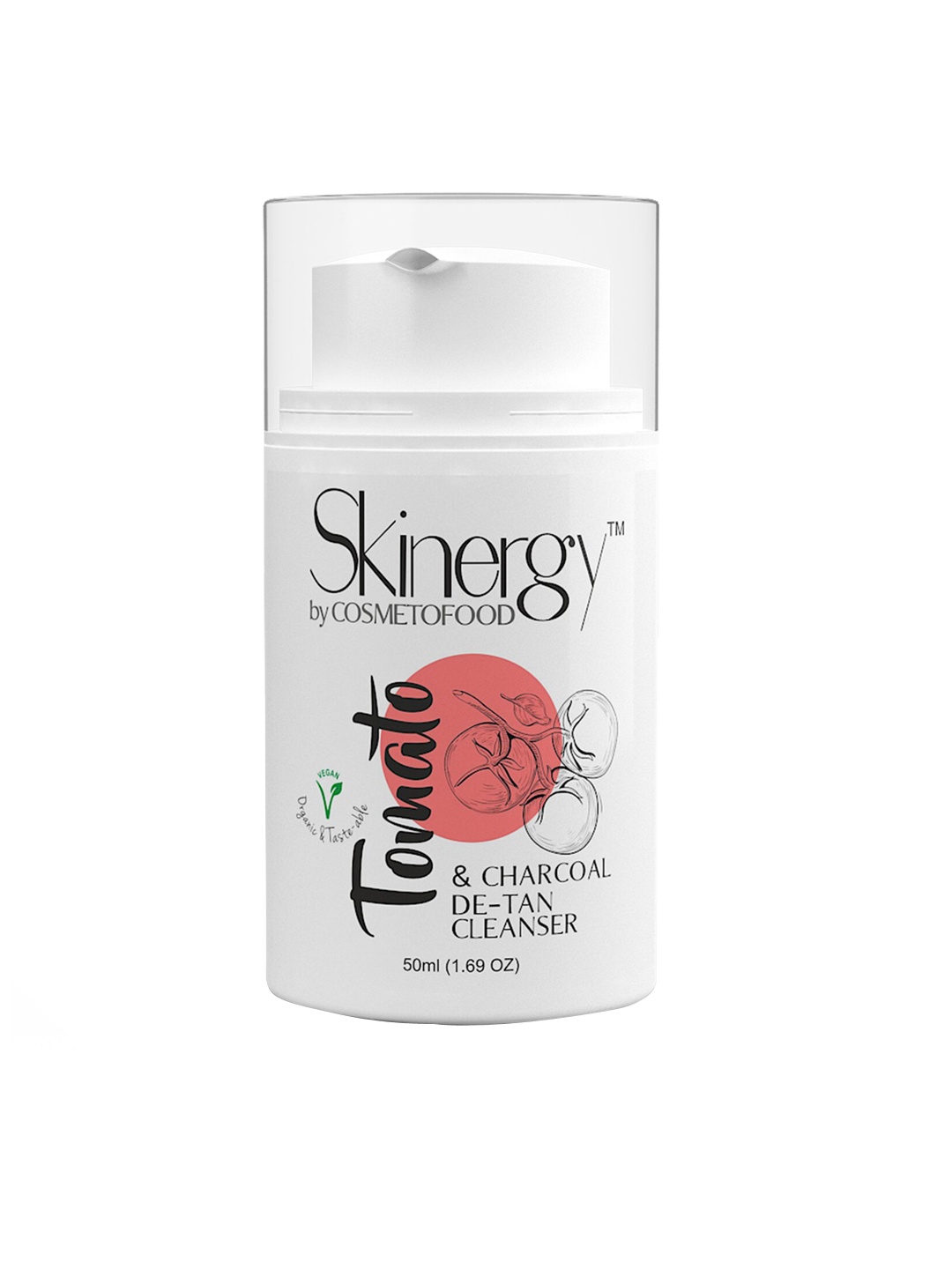 

COSMETOFOOD Skinergy Tomato & Charcoal De-Tan Face Cleanser 50 ml, Multi