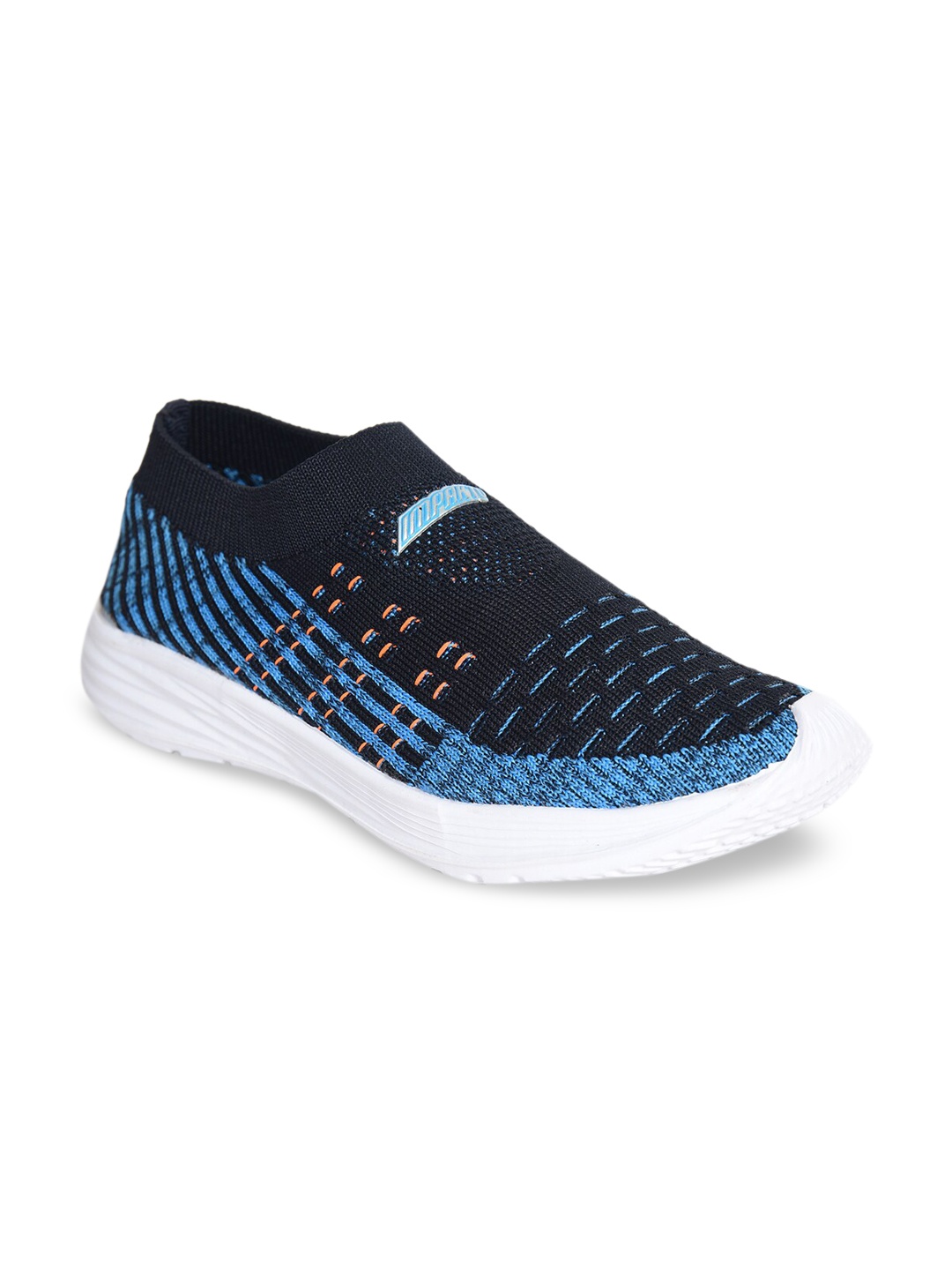 

IMPAKTO Boys Blue Woven Design Slip-On Sneakers