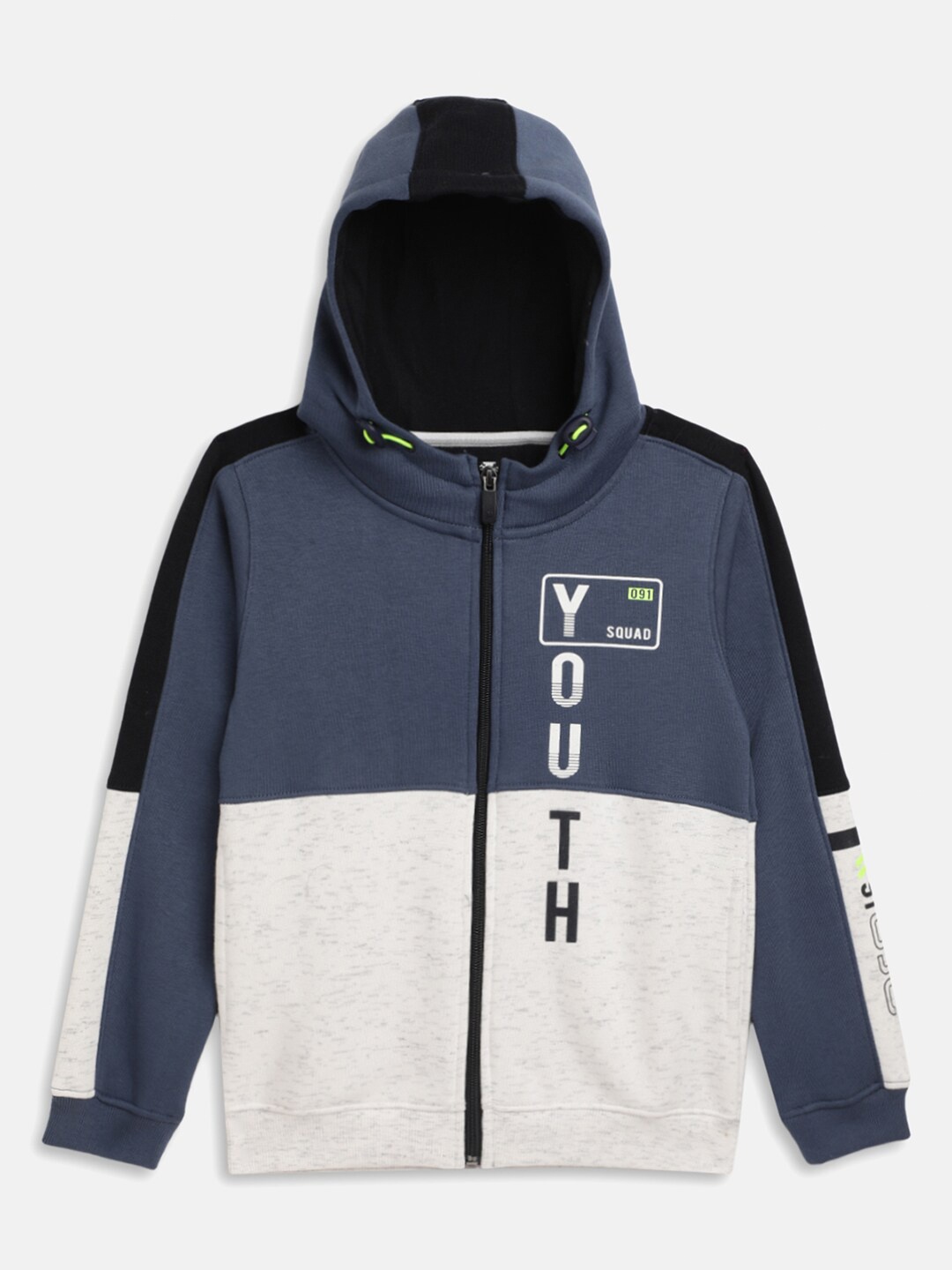 

Octave Boys Blue Colourblocked Hooded Sweatshirt