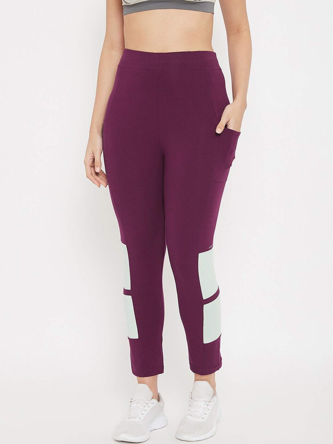 

C9 AIRWEAR Women Purple Solid Cotton Track Pants