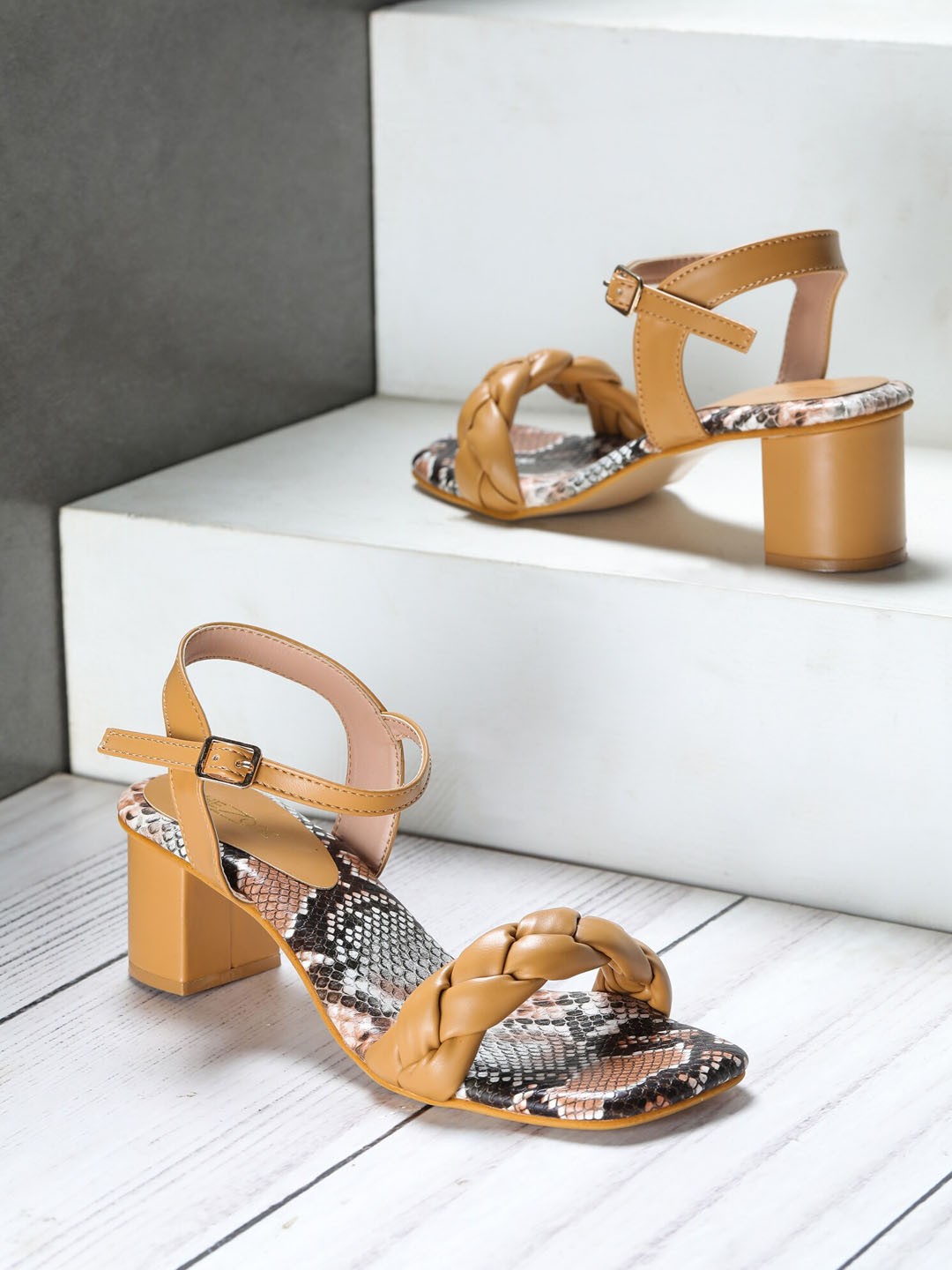 

Shezone Beige Block Heels