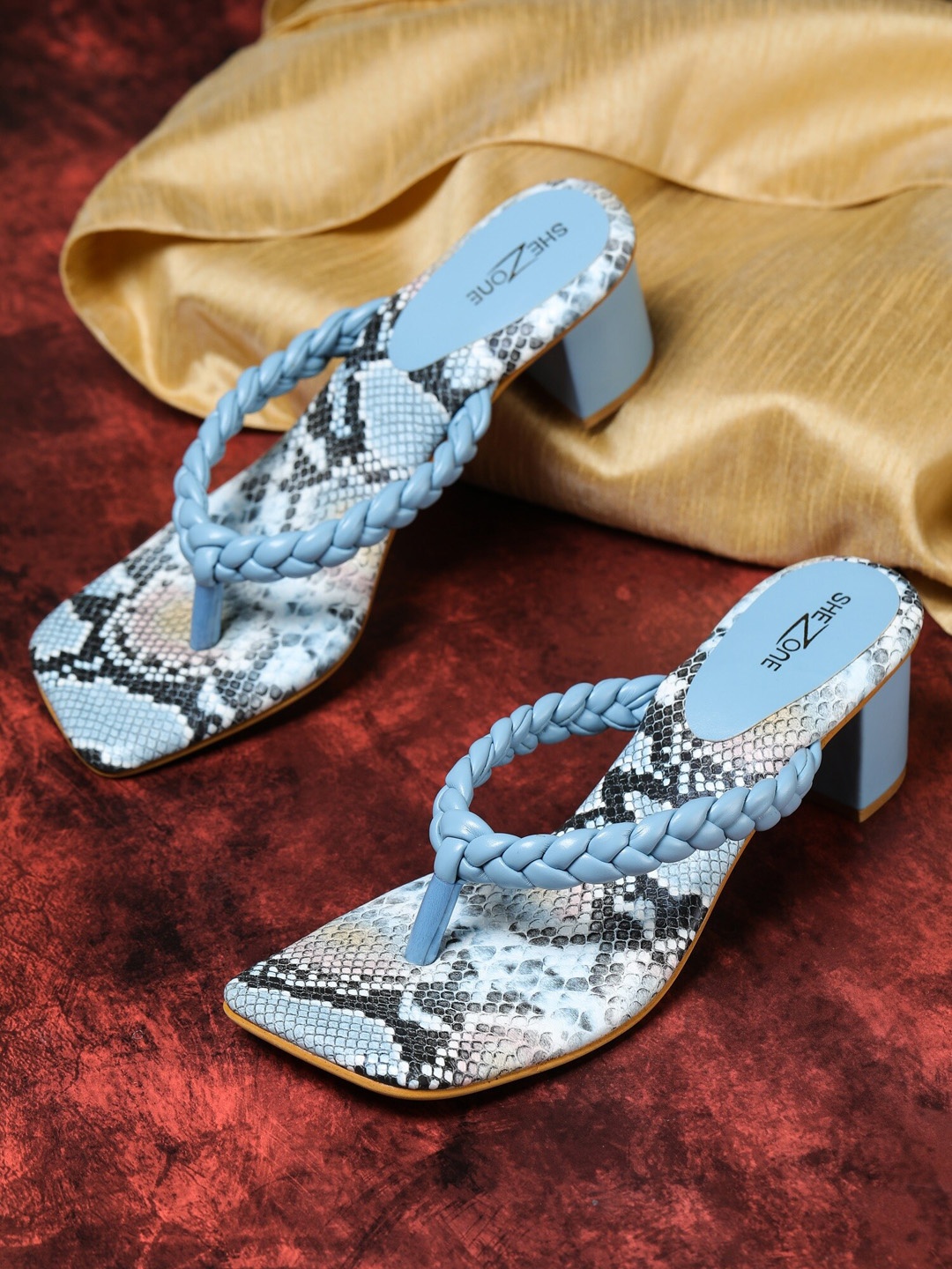 

Shezone Blue Block Heels