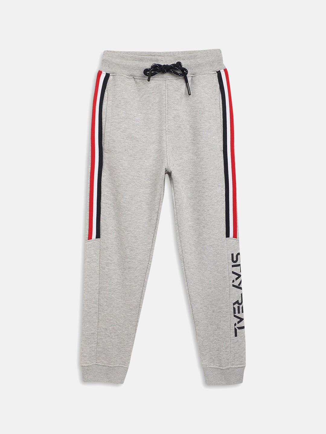 

Octave Boys Grey Solid Cotton Joggers