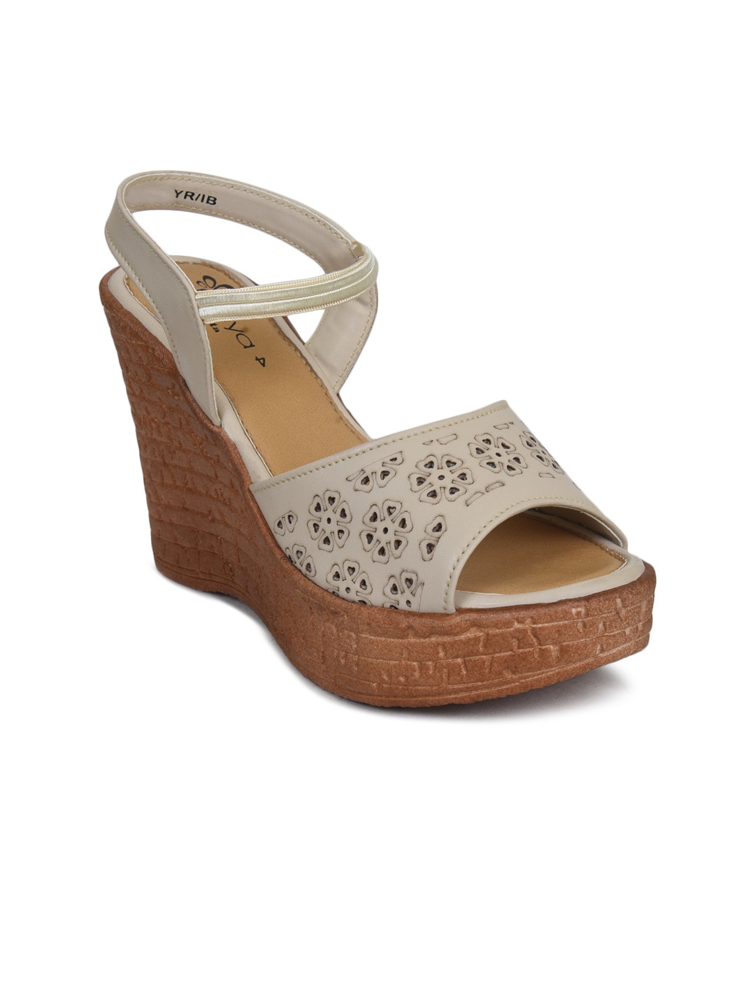 

Ajanta Off-White Wedge Heels