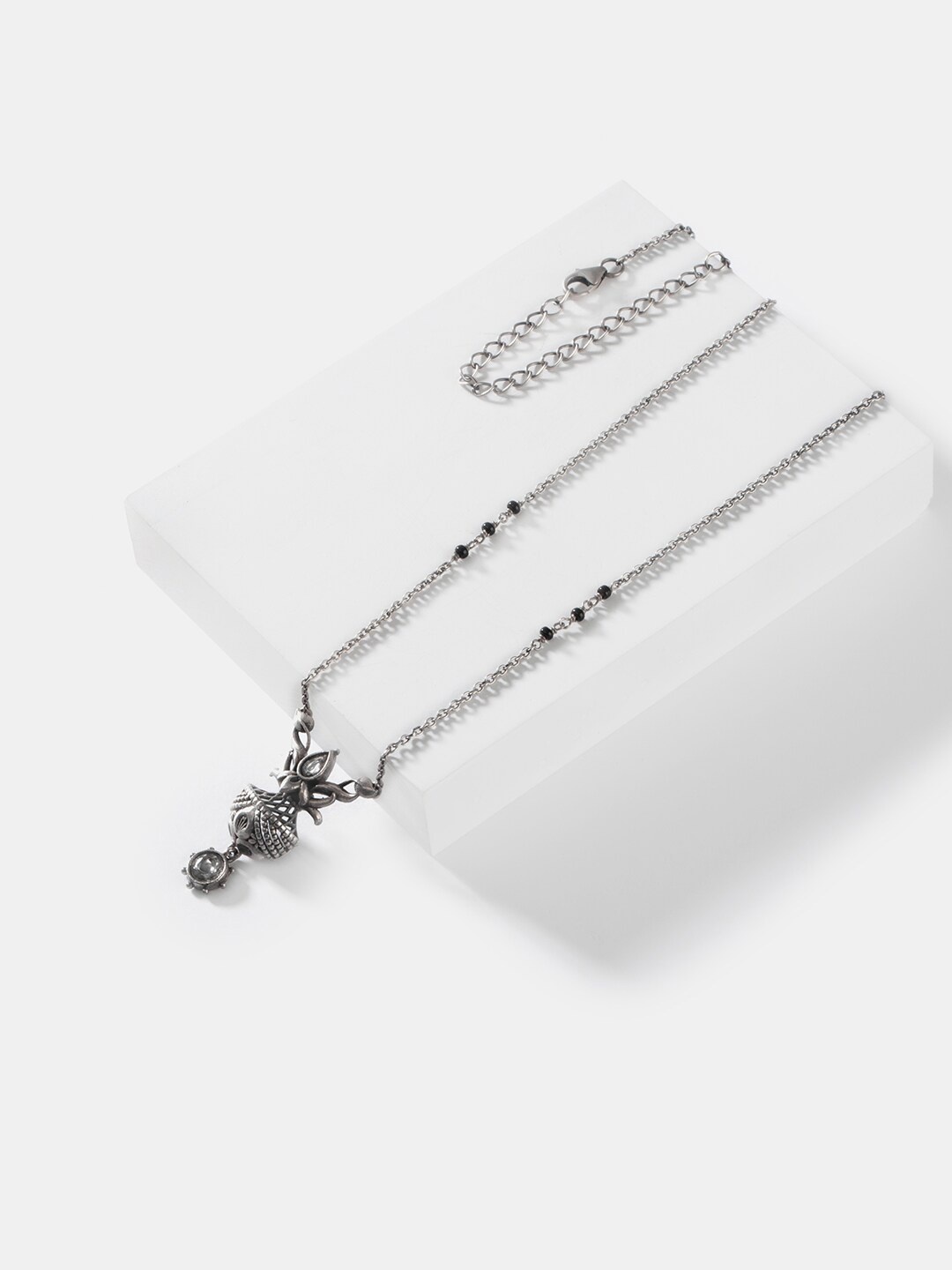 

SHAYA Women Sterling Silver Silver-Plated Necklace