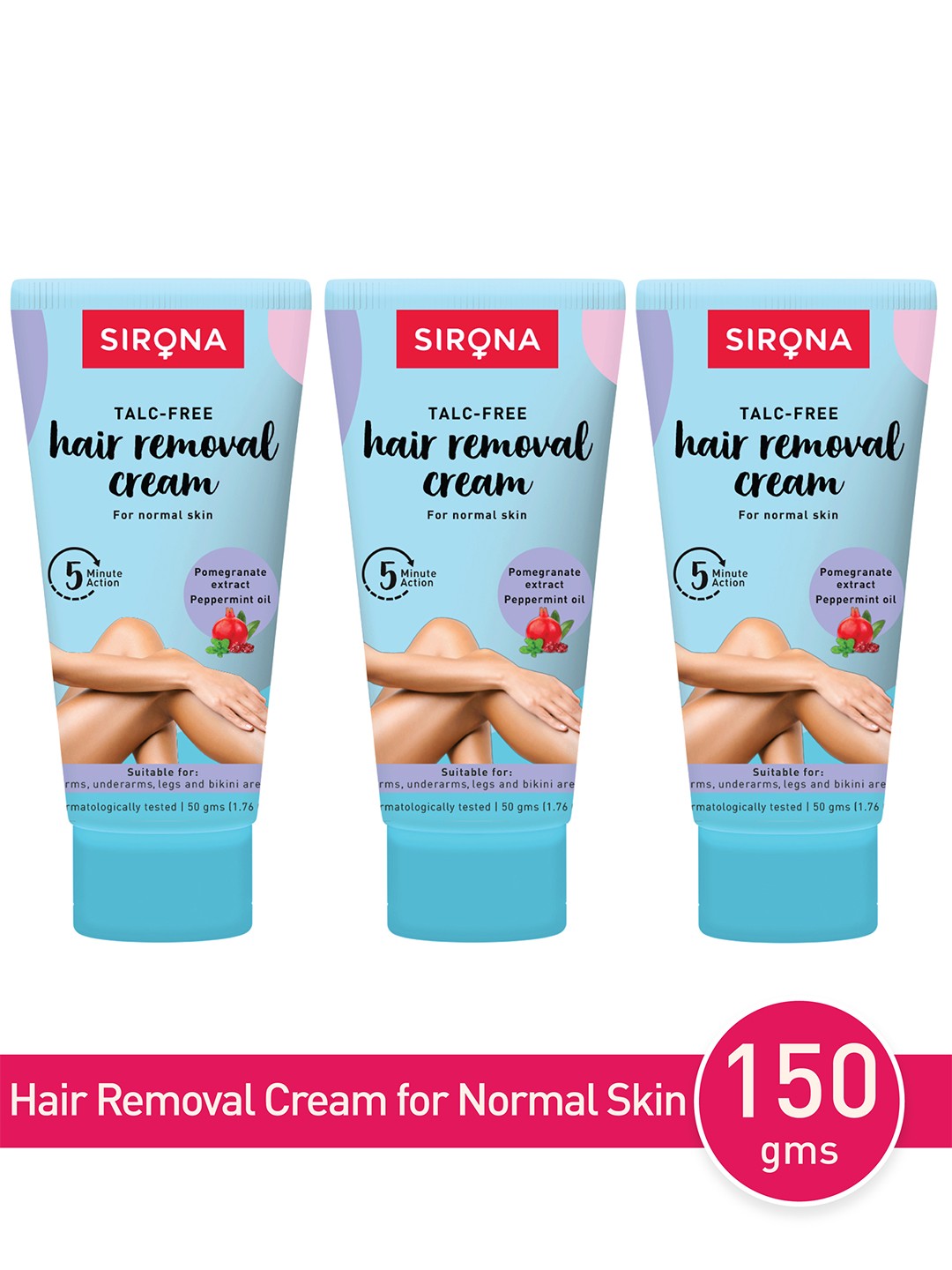 

Sirona Set Of 3 Hair Removal Cream - 50 gm, Brown