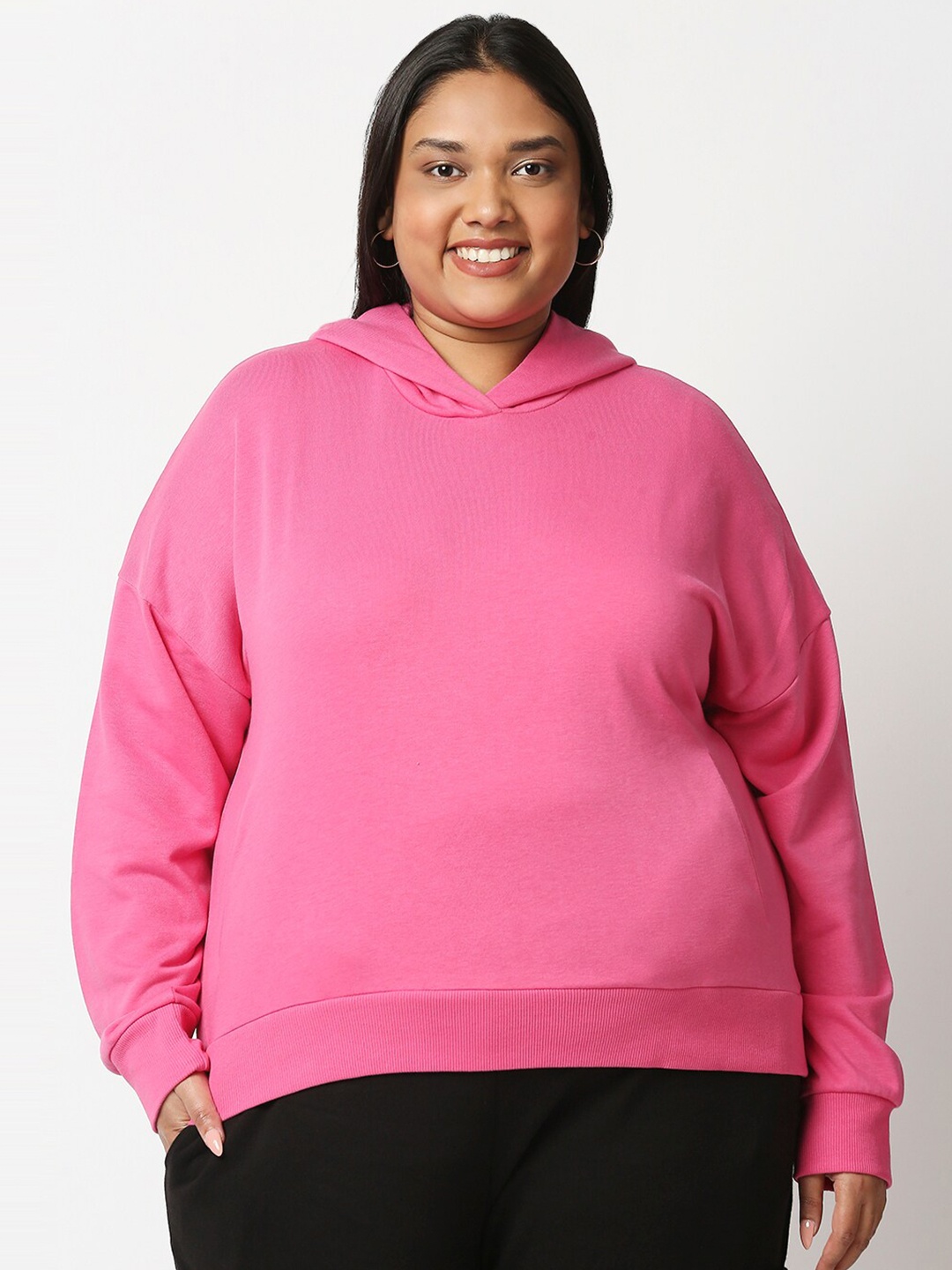 

20Dresses Women Pink Hooded Sweatshirt