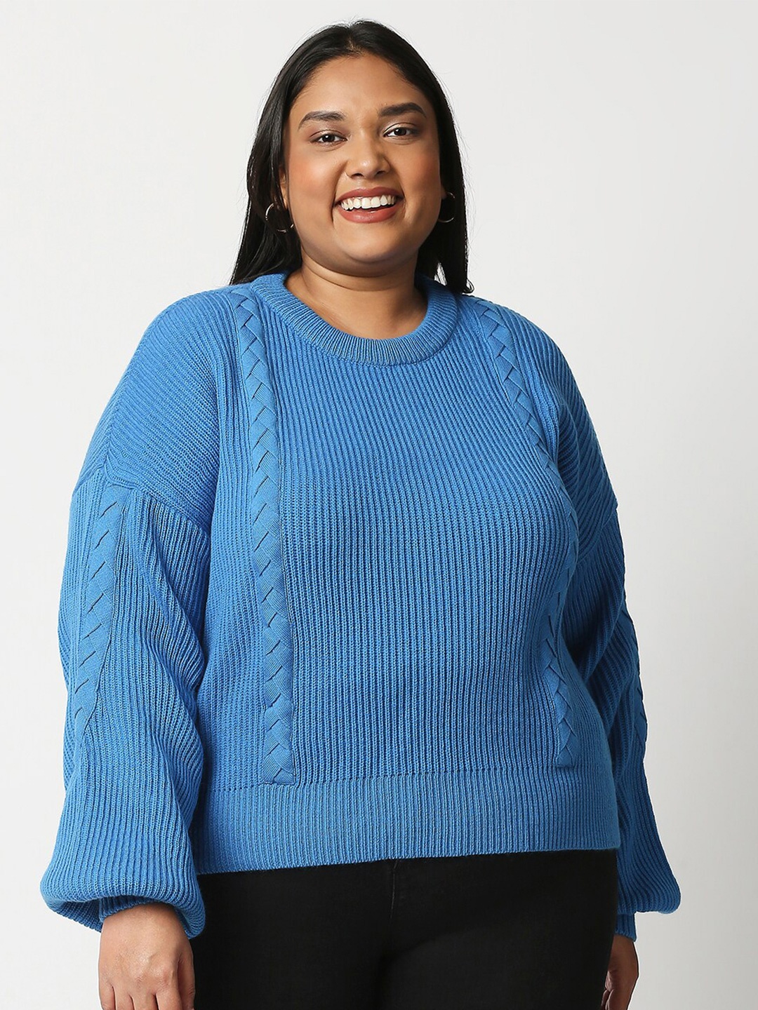 

20Dresses Women Blue Acrylic Sweater