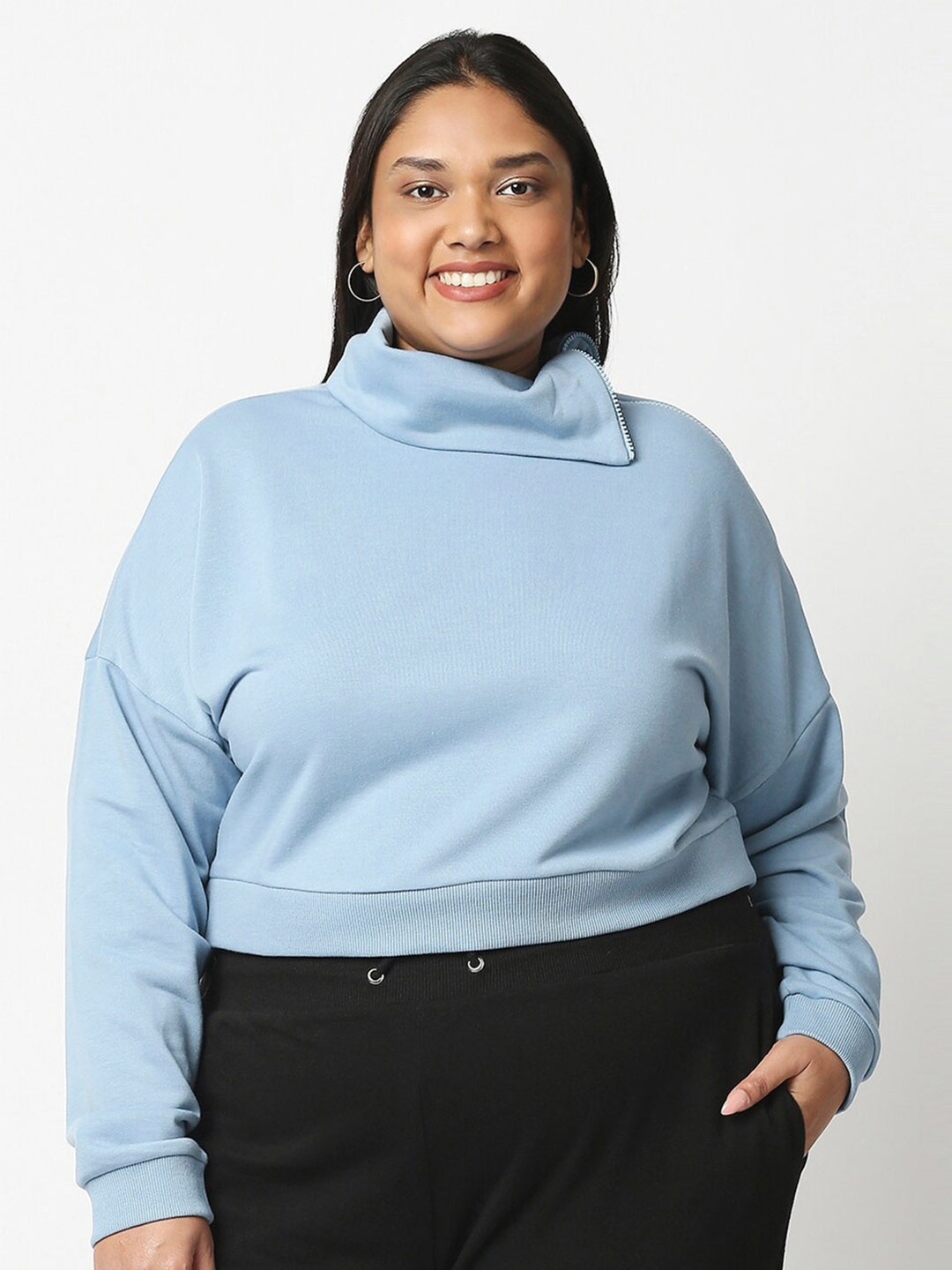 

20Dresses Women Blue Plus Size Sweatshirt