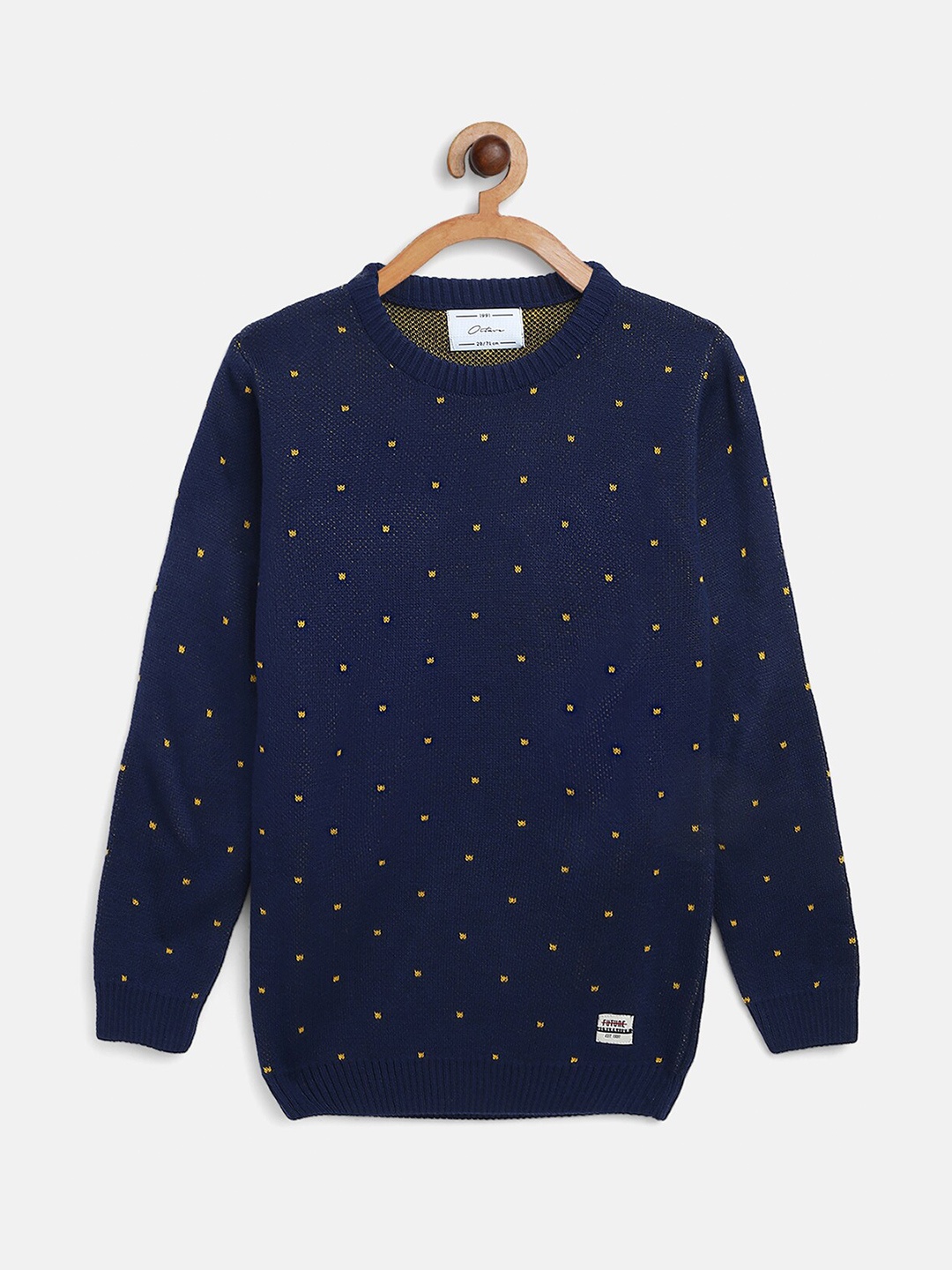 

Octave Boys Blue & Yellow Printed Pullover