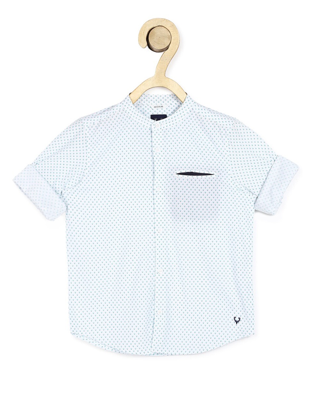 

Allen Solly Junior Boys White Printed Casual Shirt
