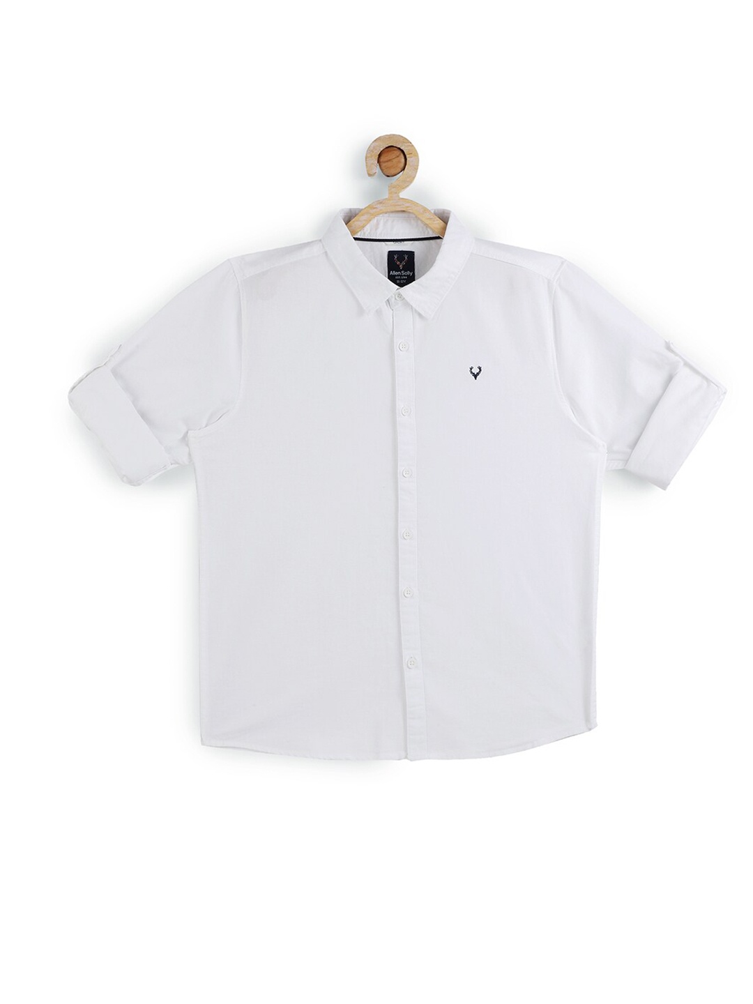 

Allen Solly Junior Boys White Slim Fit Casual Shirt