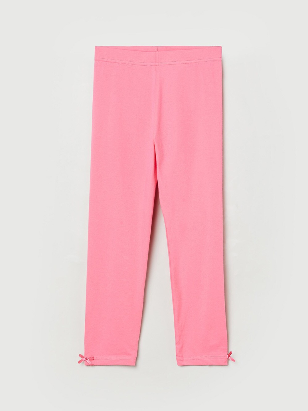 

max Girls Pink Solid Leggings