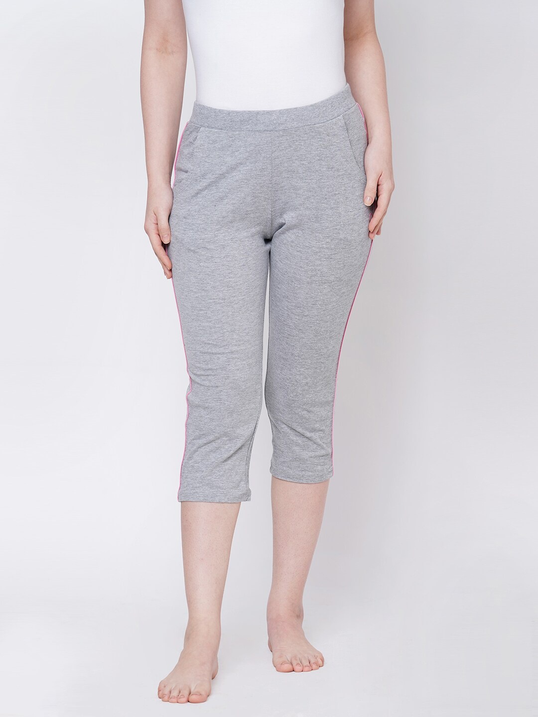 

Sweet Dreams Women Grey Melange Capris