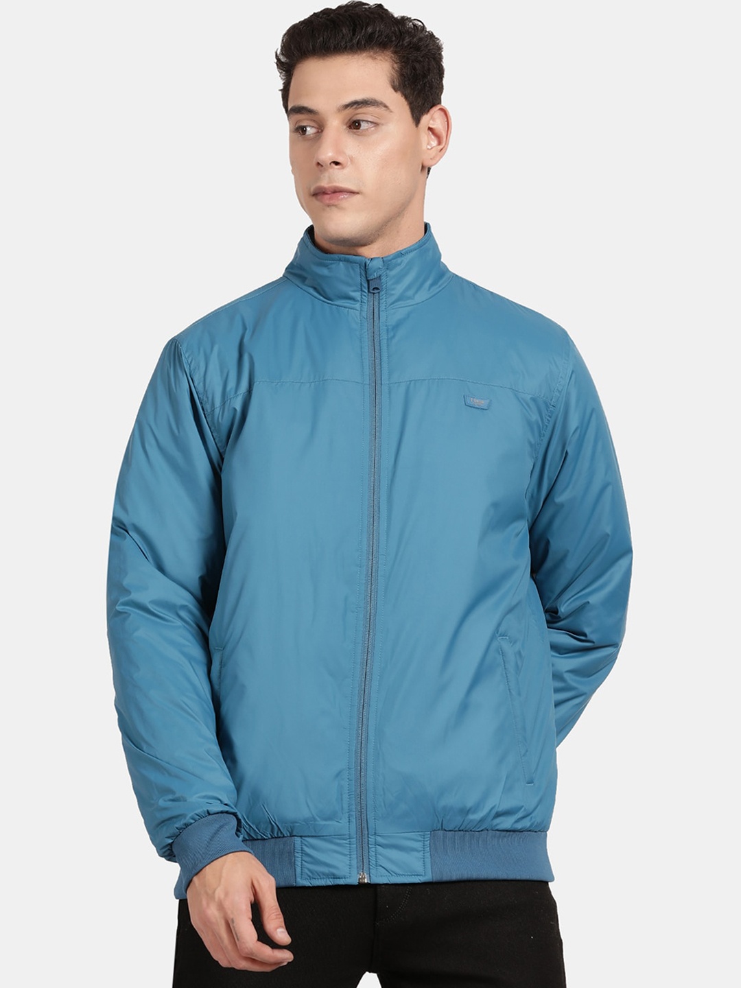 

t-base Men Blue Bomber Jacket