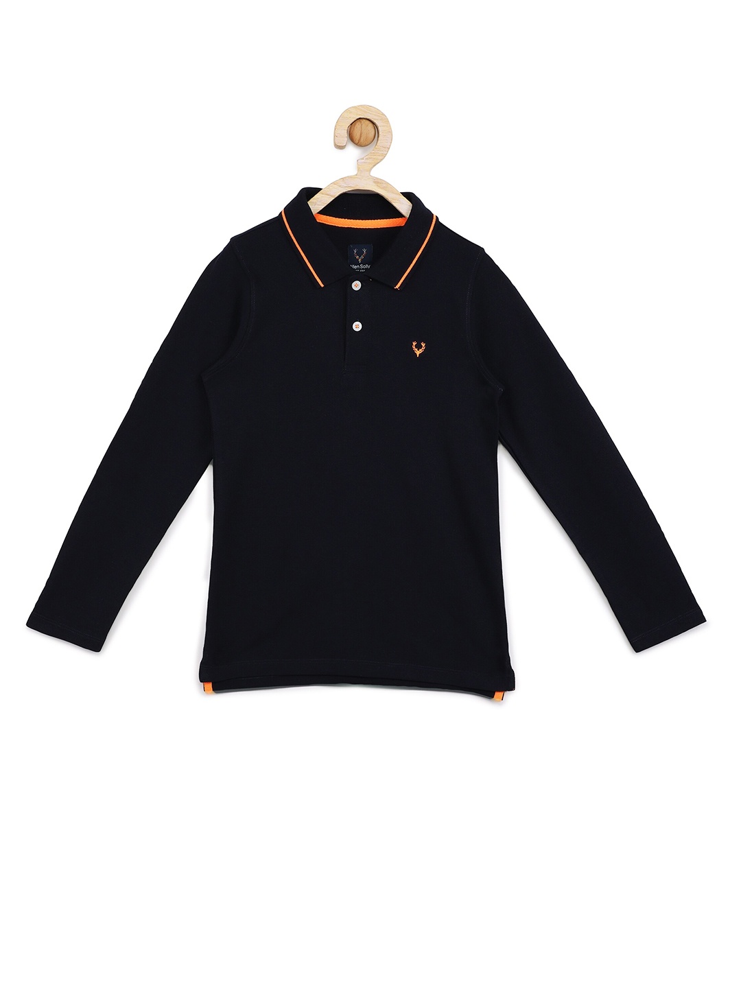 

Allen Solly Junior Boys Black Polo Collar Cotton T-shirt