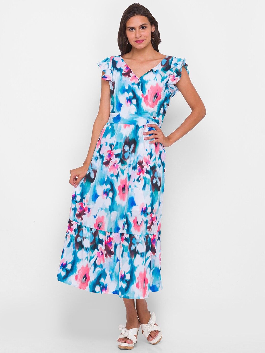 

Globus Women Multi Floral Midi Dress