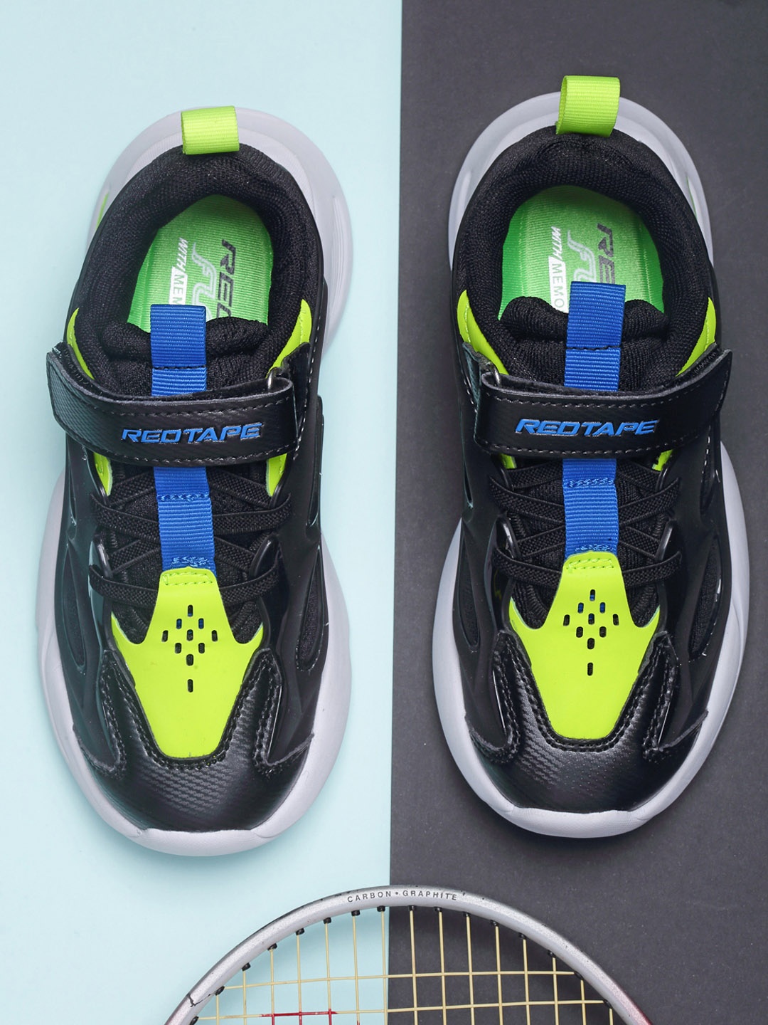 

Red Tape Kids Black Sports Shoes