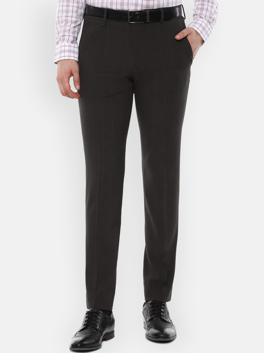

Van Heusen Men Black Slim Fit Trousers