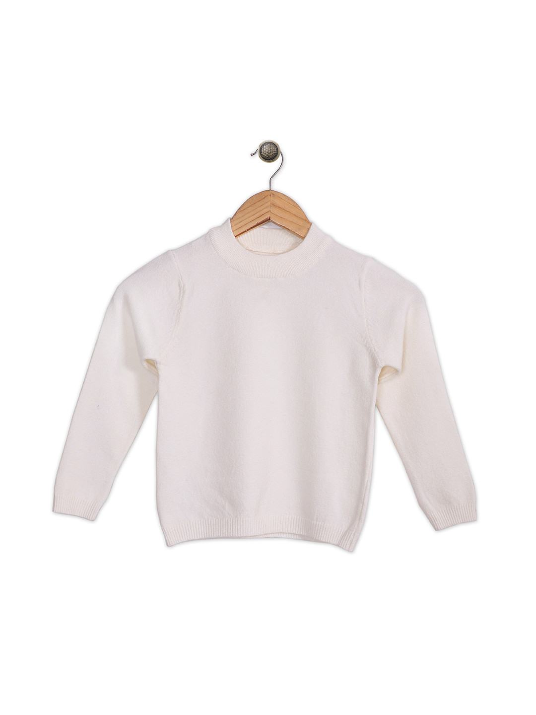 

FEMEA Unisex Kids Off White Acrylic Pullover