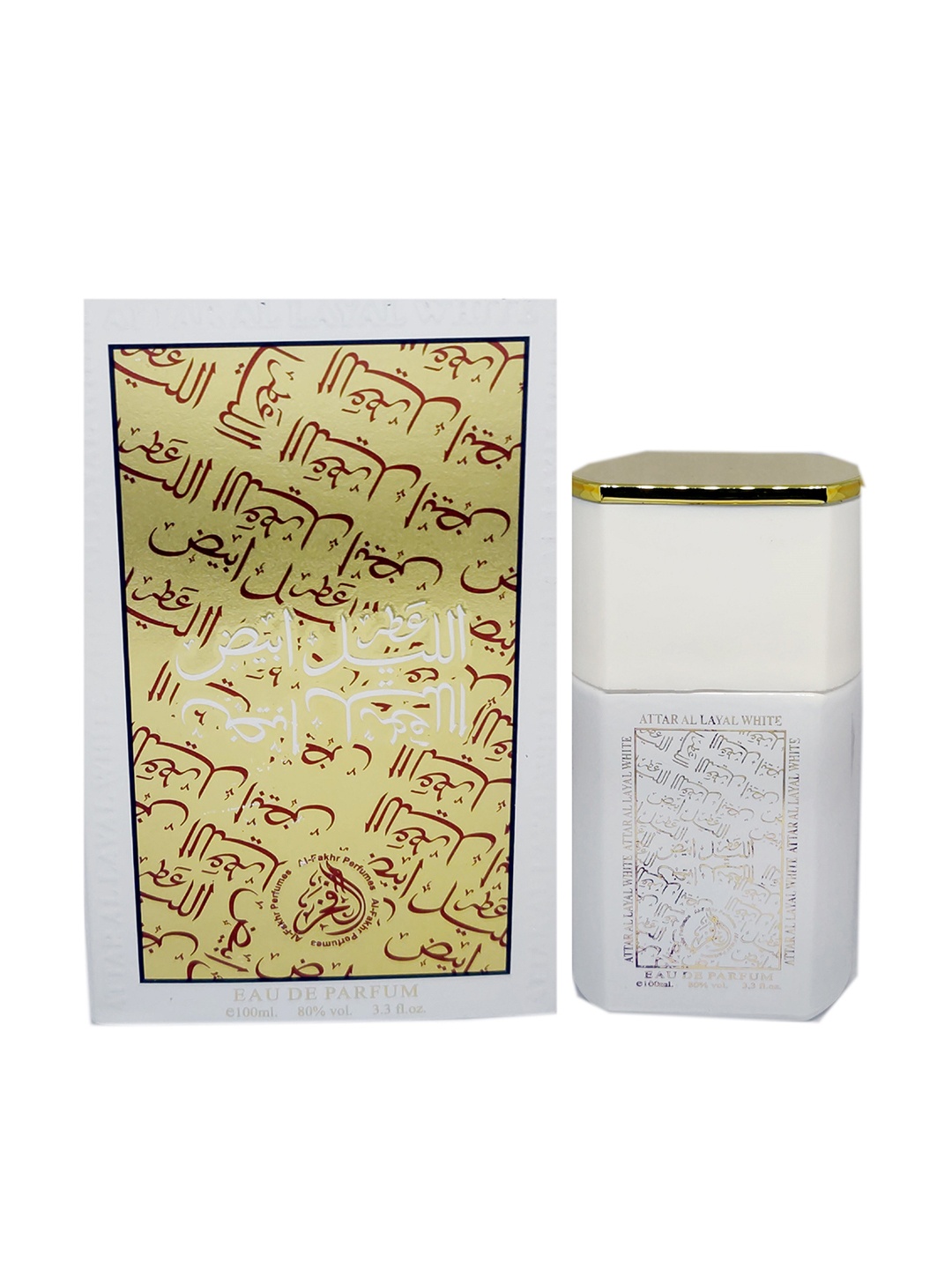 

Al-Fakhr Perfumes Attar Al Layal Eau De Parfum - 100 ml, White