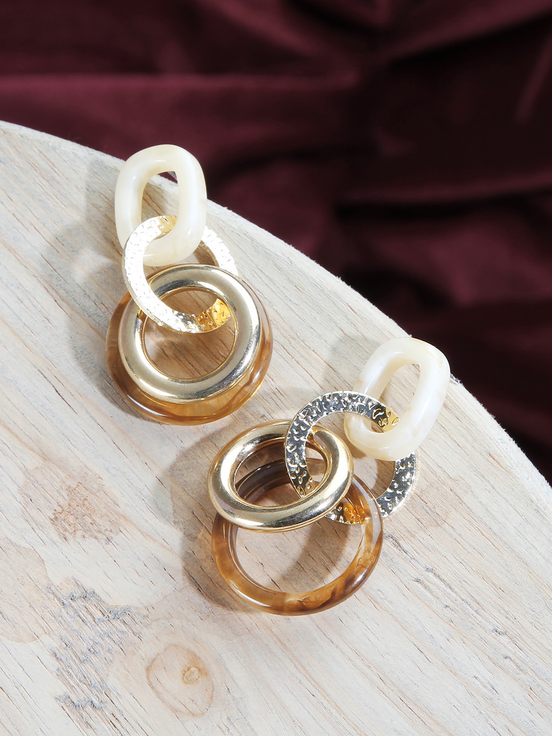 

Kazo Gold-Toned & Plated Square Drop Earrings