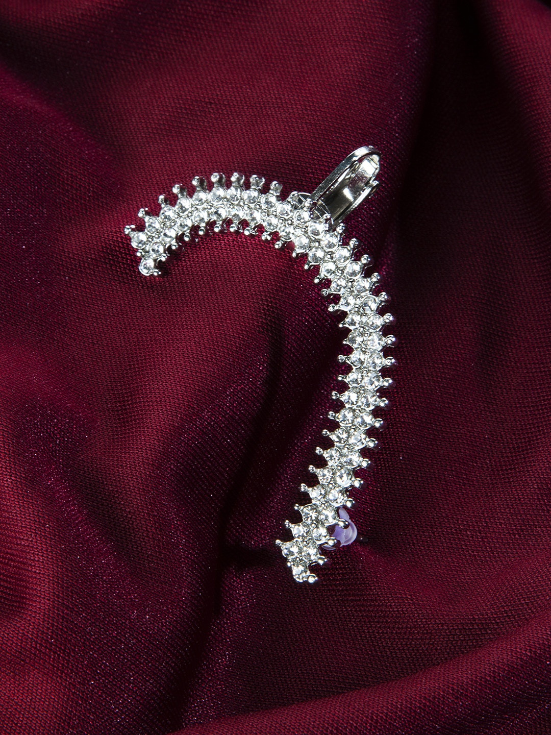 

Kazo Silver-Toned Classic Ear Cuff Earrings