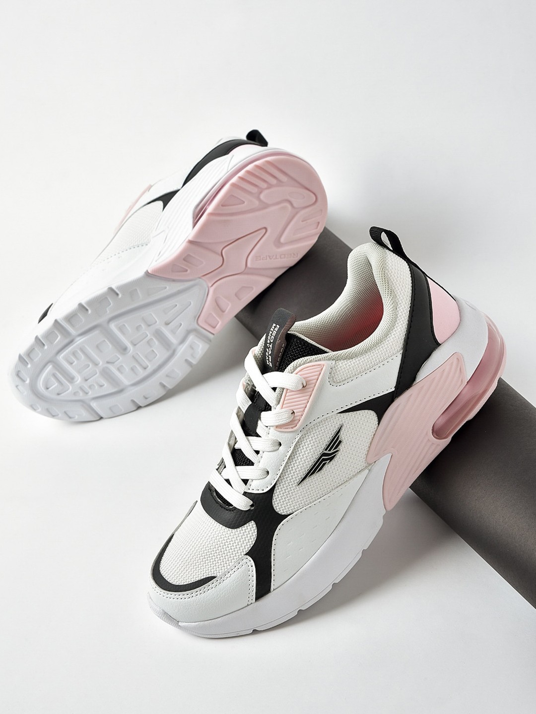 

Red Tape Women White Mesh Walking Shoes