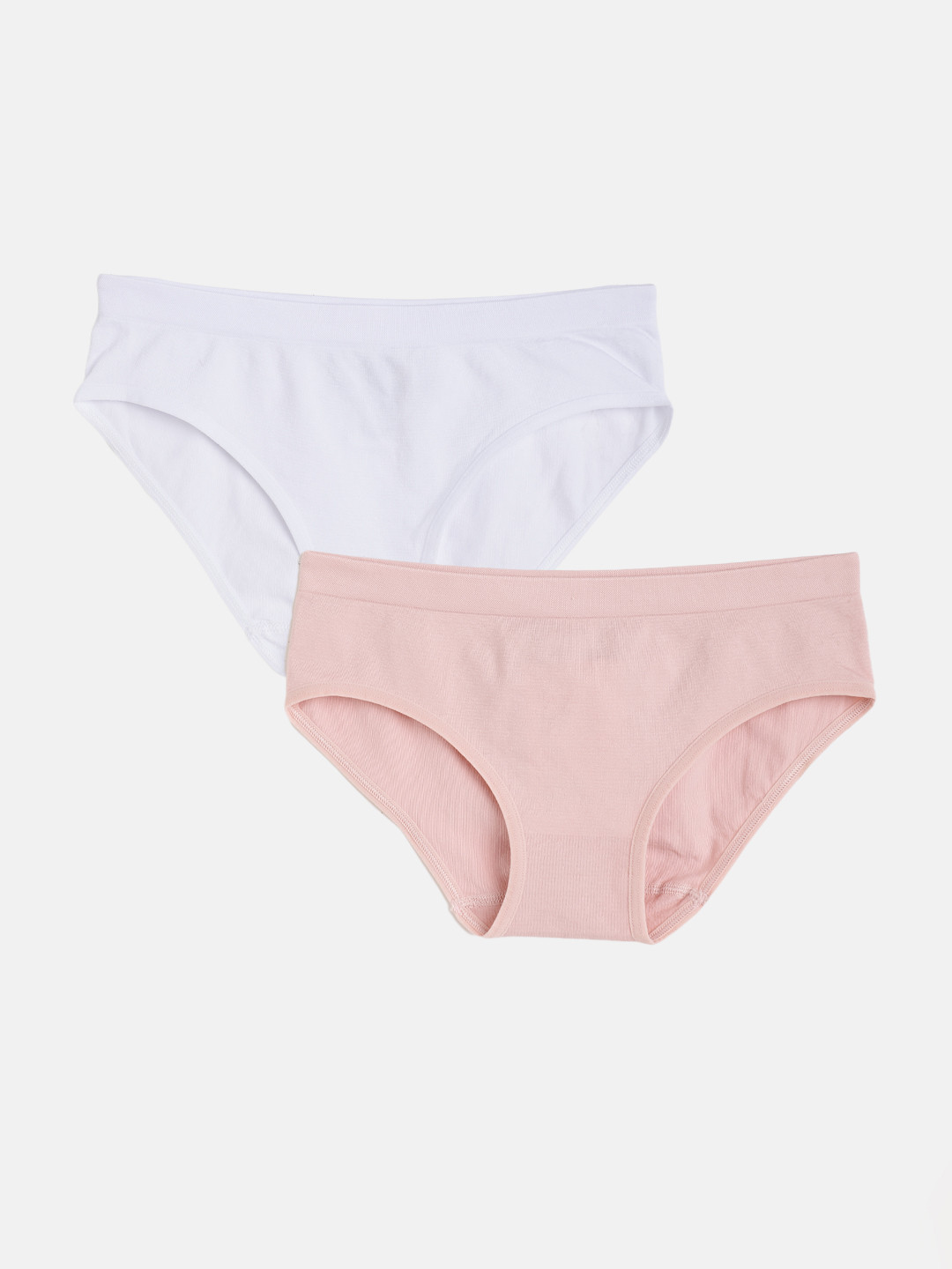 

Marks & Spencer Girls Pack of 2 Solid Briefs T713498S, Peach