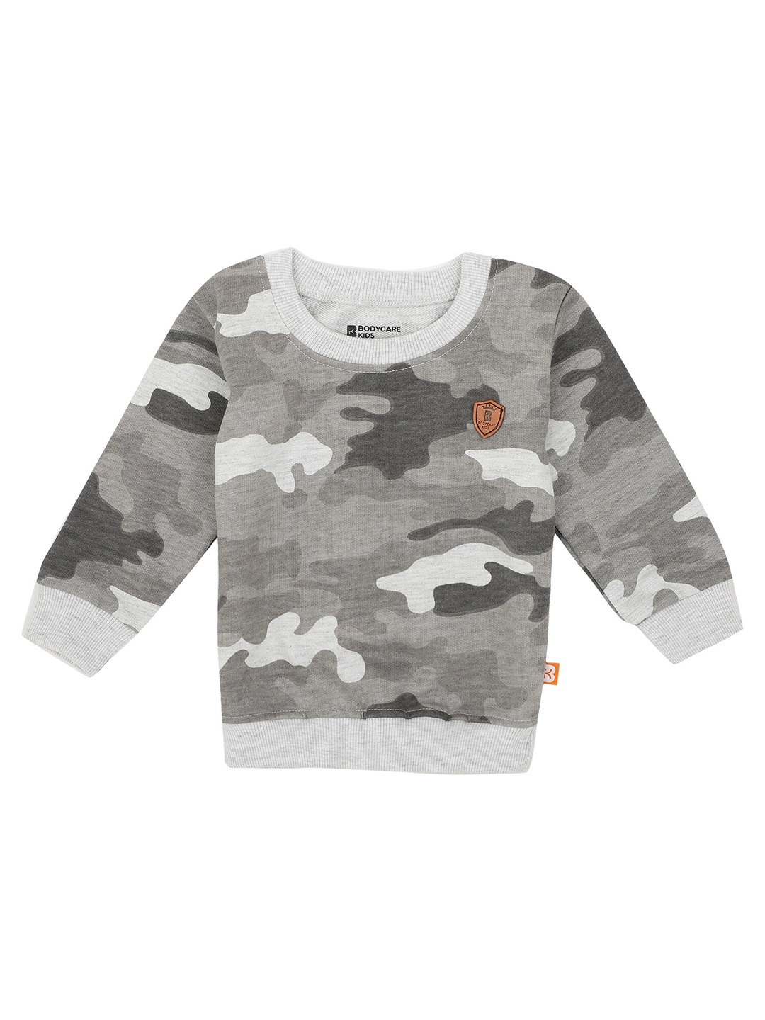 

Bodycare Kids Boys Grey Camouflage Printed Sweatshirt