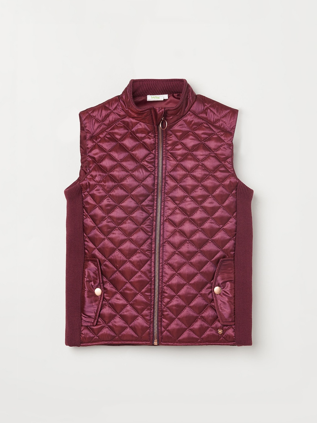

Bossini Girls Maroon Lightweight Quilted Jacket