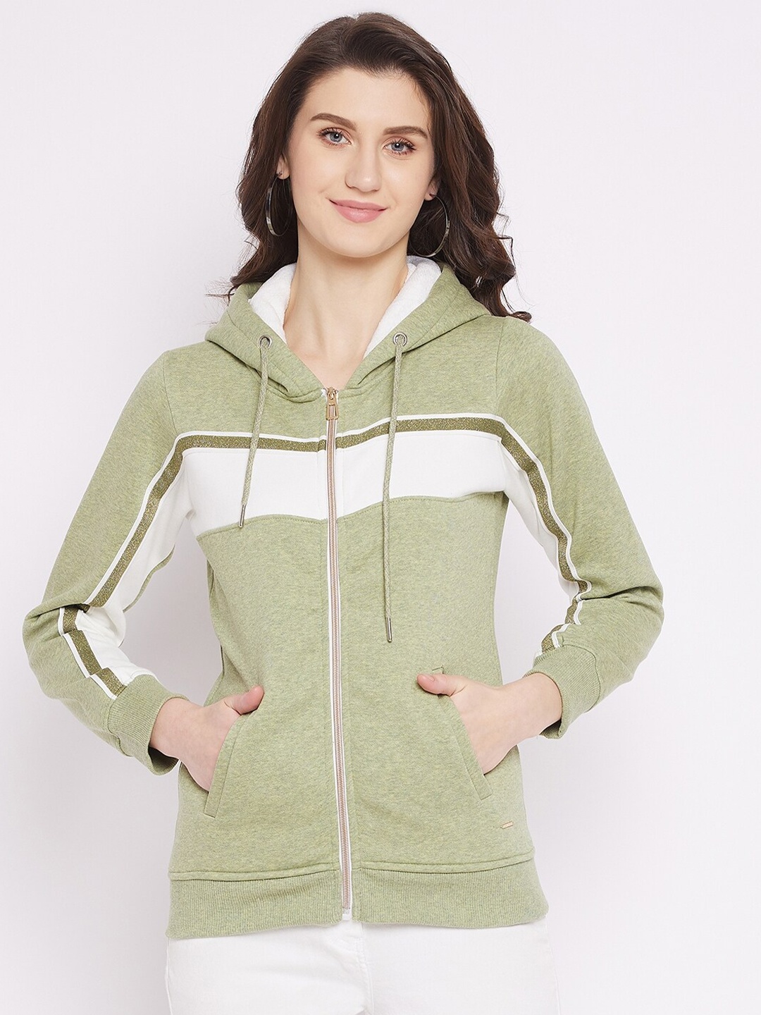 

Duke Women Green Hooded Sweatshirt