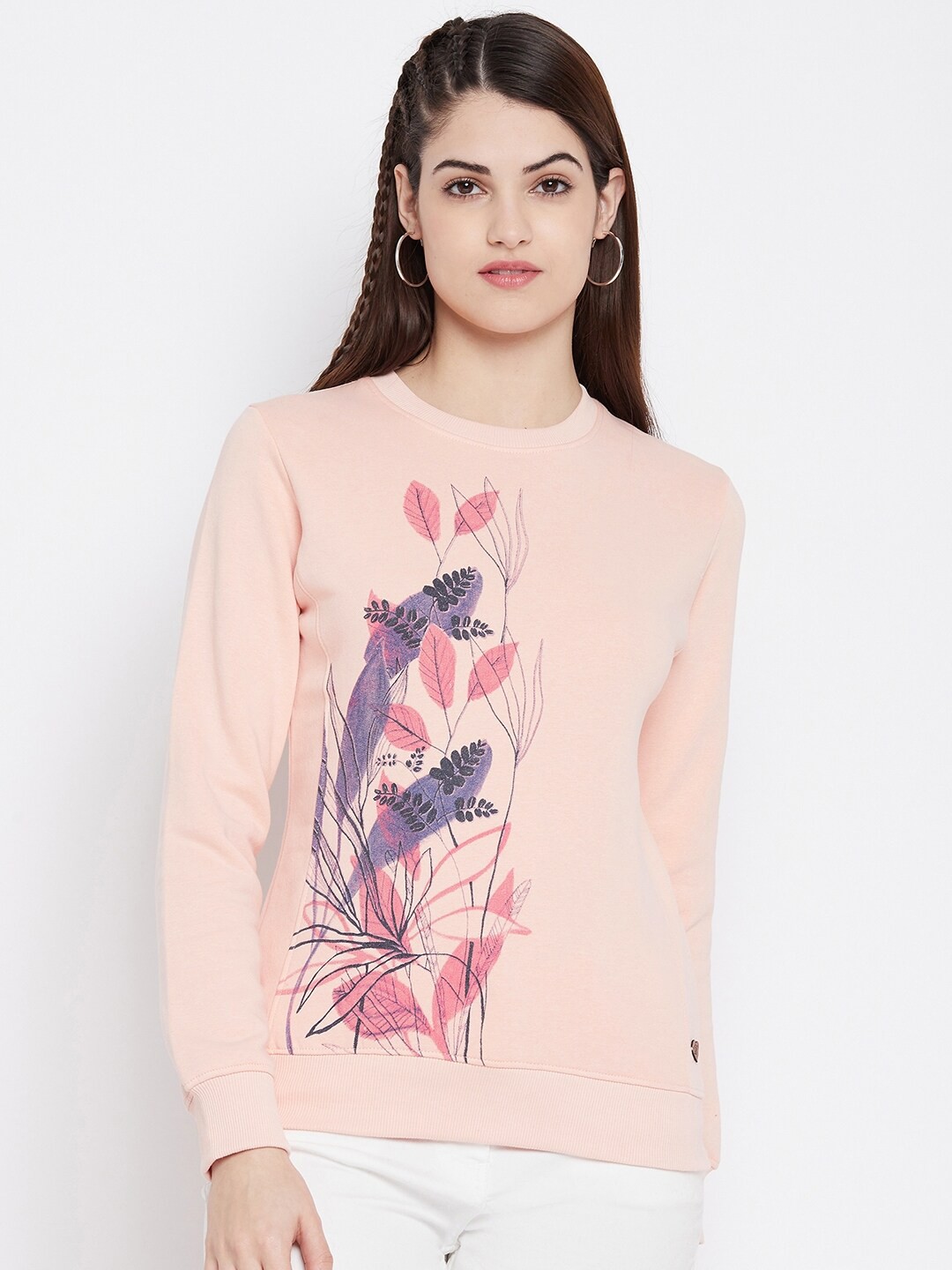 

Duke Women Pink Printed Sweatshirt
