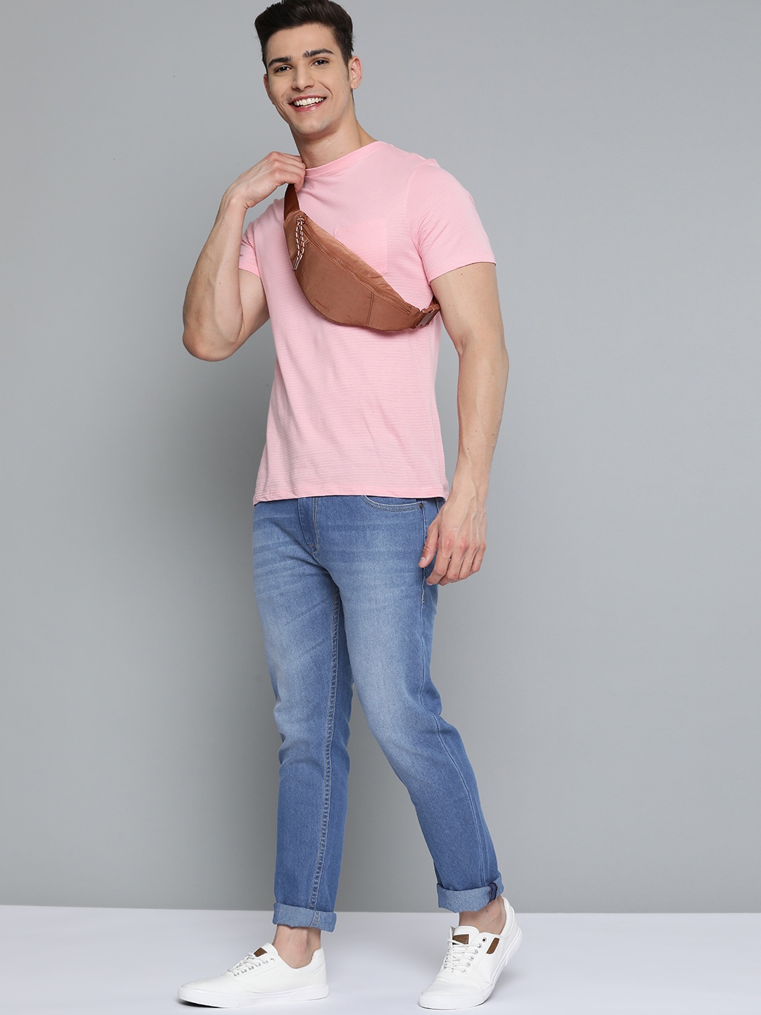 

HERE&NOW Men Blue Slim Fit Light Fade Stretchable Jeans
