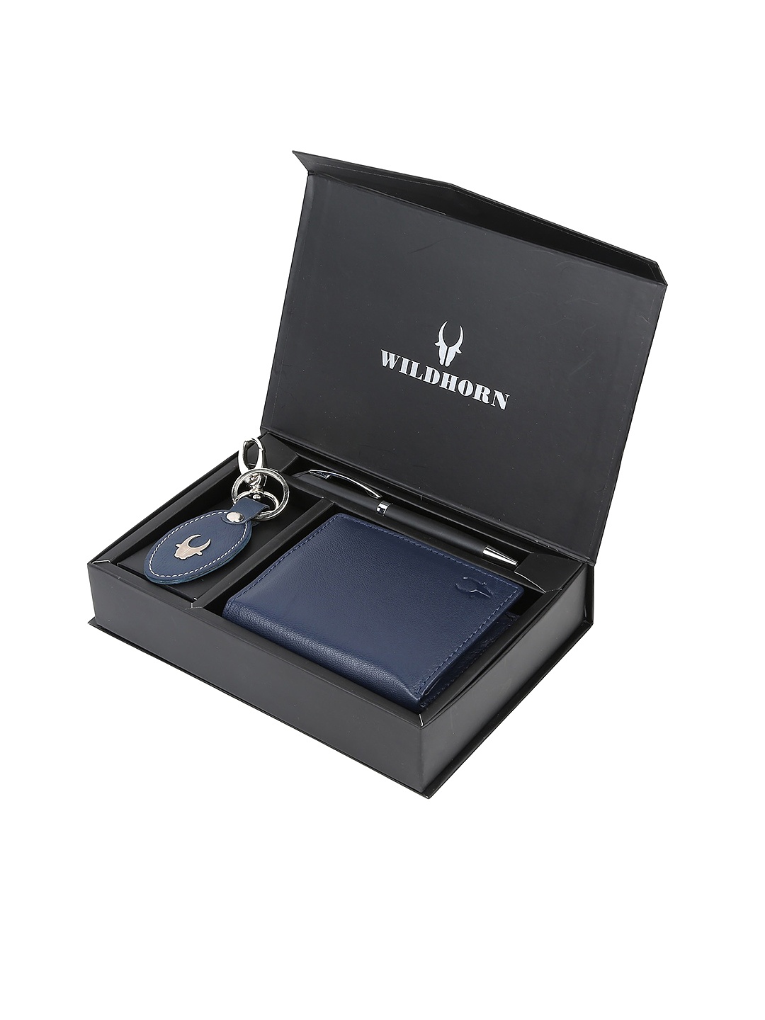 

WildHorn Men Navy Accessory Gift Set, Navy blue
