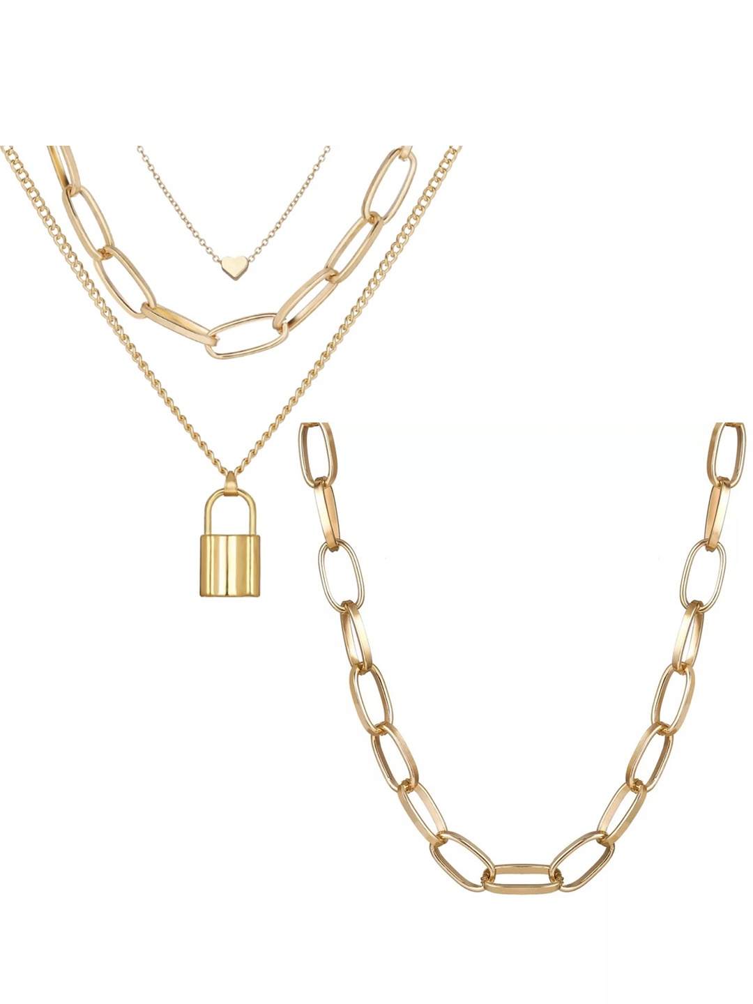 

Vembley Set Of 2 Gold-Plated Layered Necklace