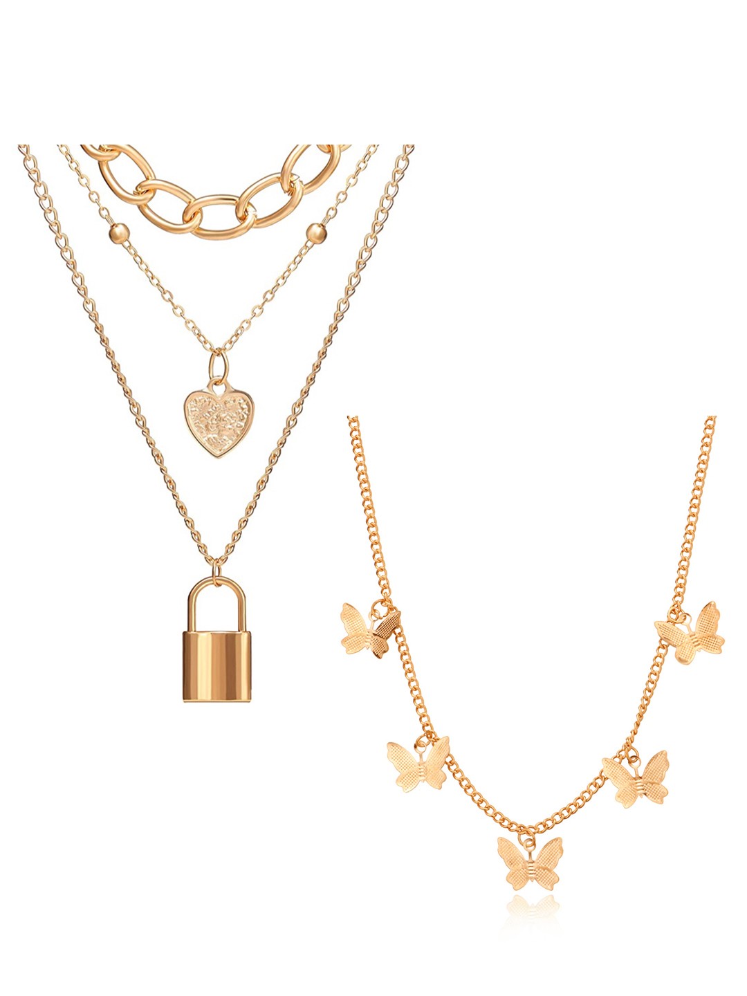

Vembley Set of 2 Gold-Plated Layered Necklaces