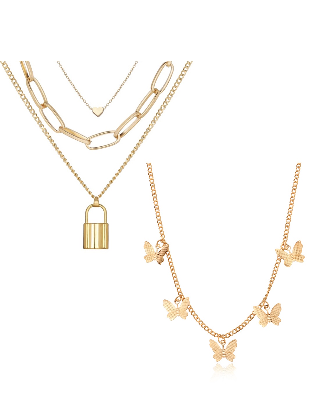 

Vembley Set of 2 Gold-Plated Layered Necklace