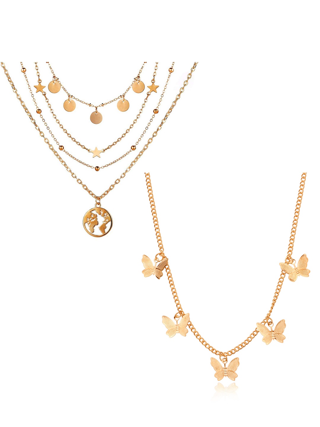 

Vembley Set of 2 Gold-Plated Layered Necklace