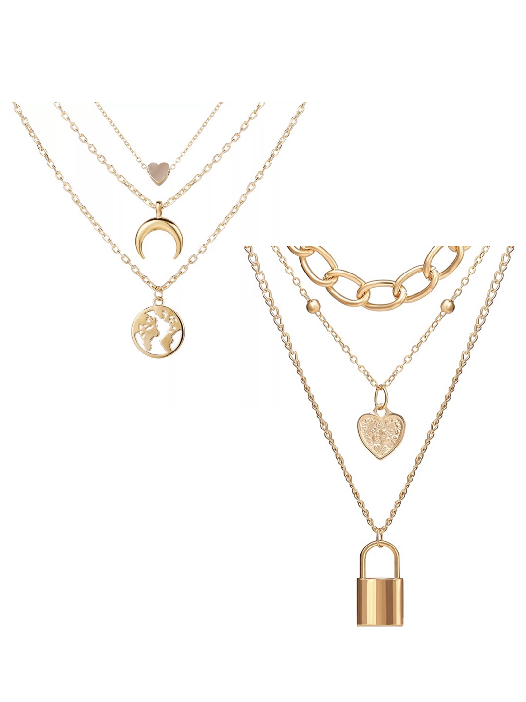 

Vembley Set of 2 Gold-Plated Layered Necklaces