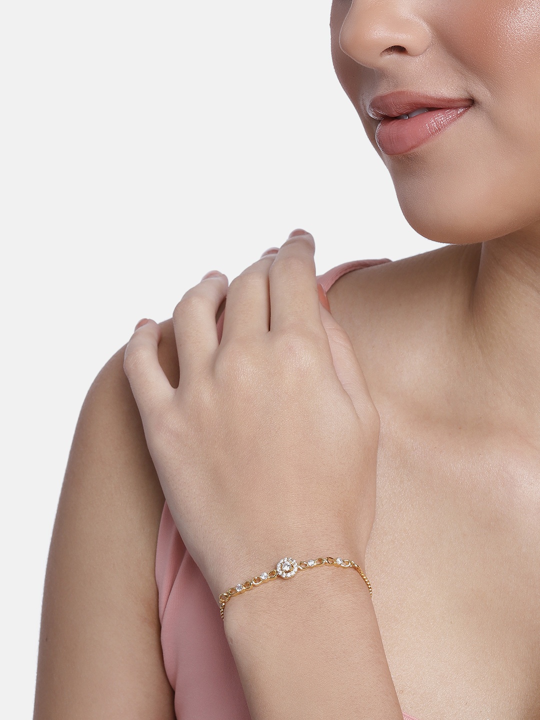 

I Jewels Women Gold-Toned Link Bracelet