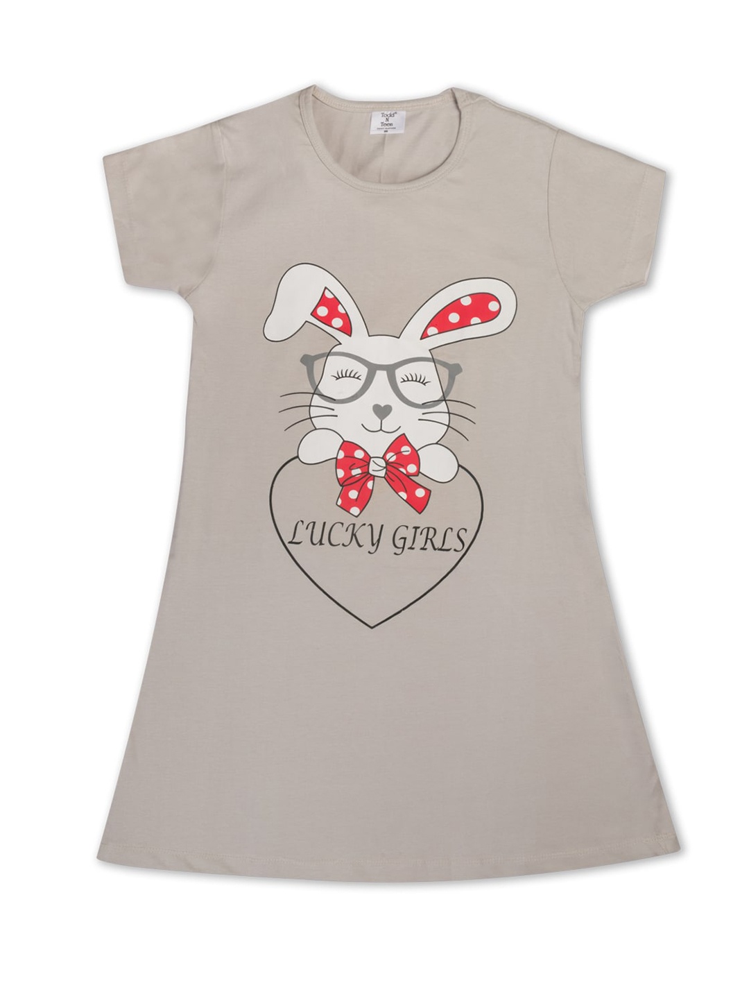 

Todd N Teen Girls Grey Printed Nightdress