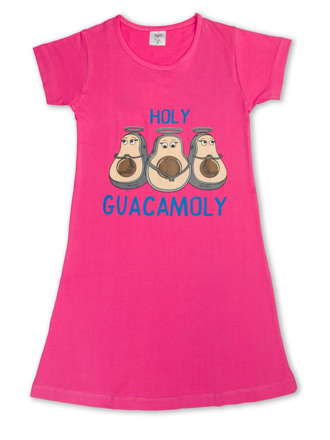 

Todd N Teen Girls Pink Printed T-shirt Nightdress