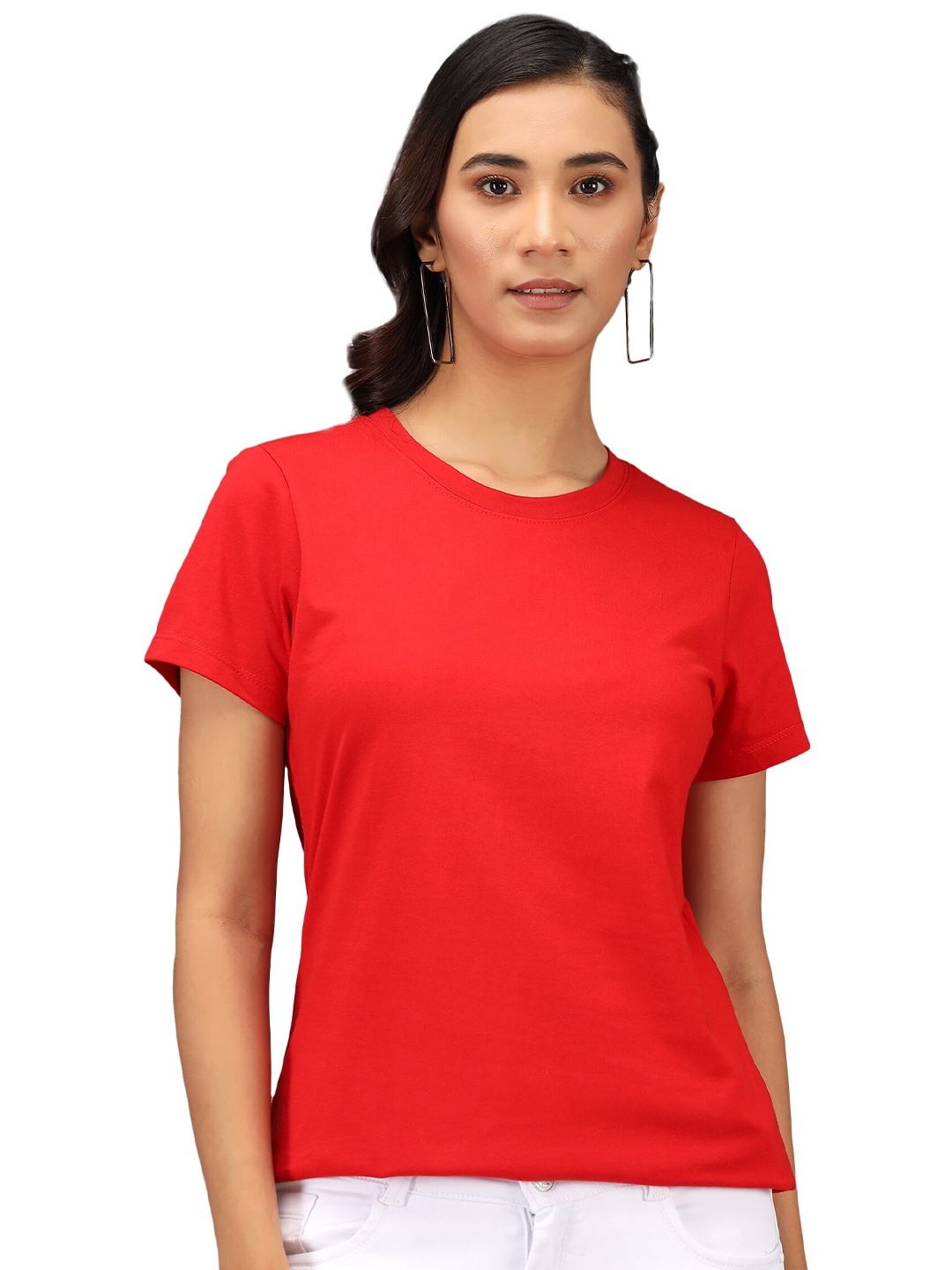 

PockMAN Women Red T-shirt