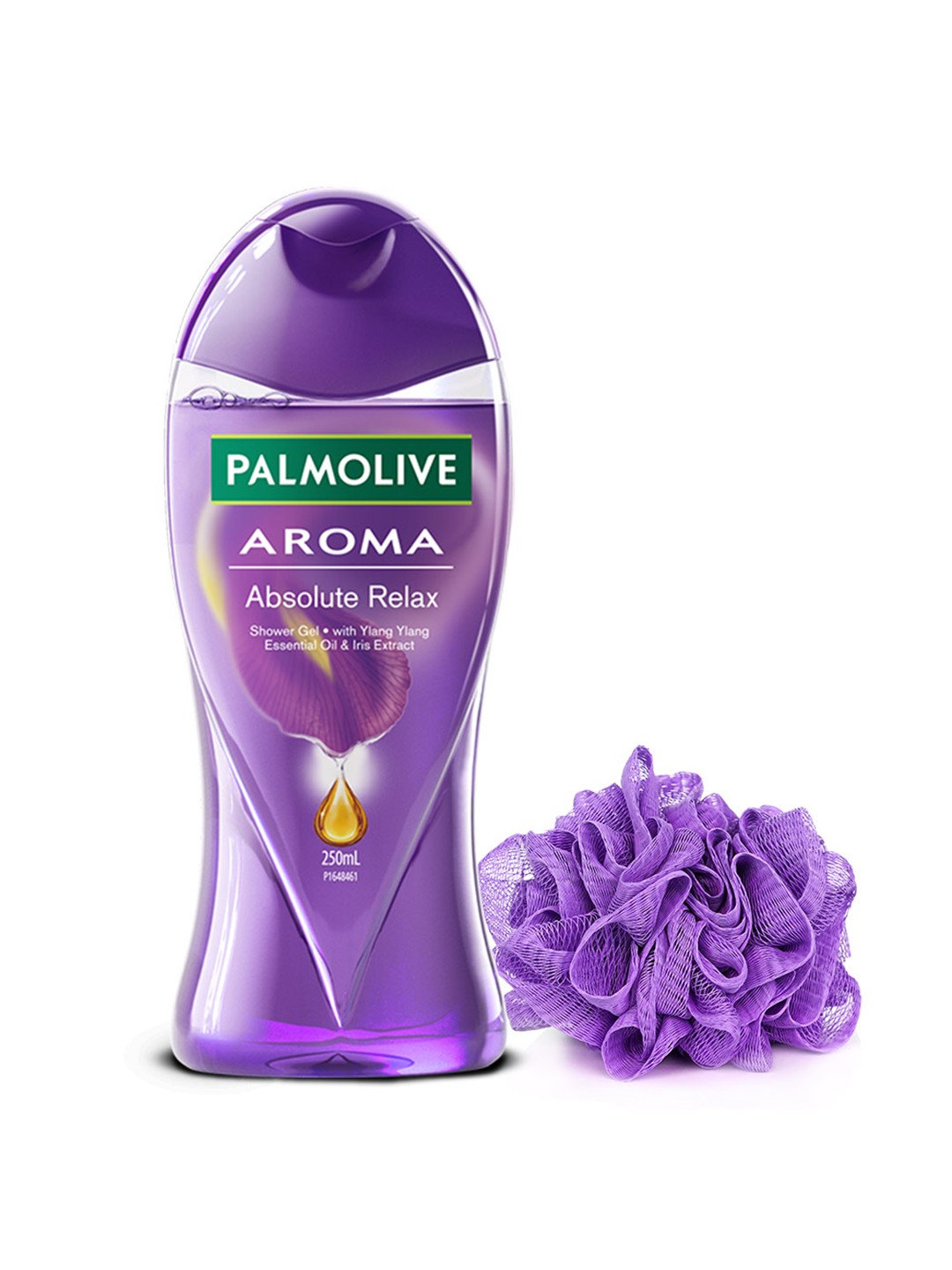 

Palmolive Aroma Absolute Relax Shower Gel with Loofah - 250 ml, Purple