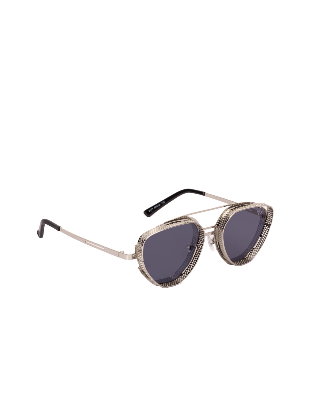 

Voyage Unisex Black Lens & Silver-Toned Aviator Sunglasses 2171MG3613