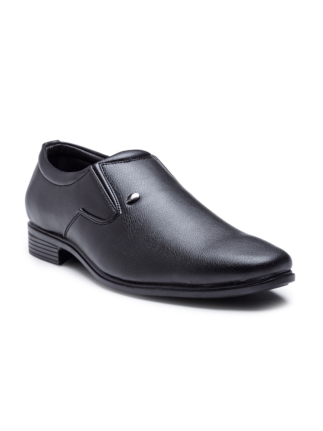 

Action Men Black Solid Formal Slip-On Shoes