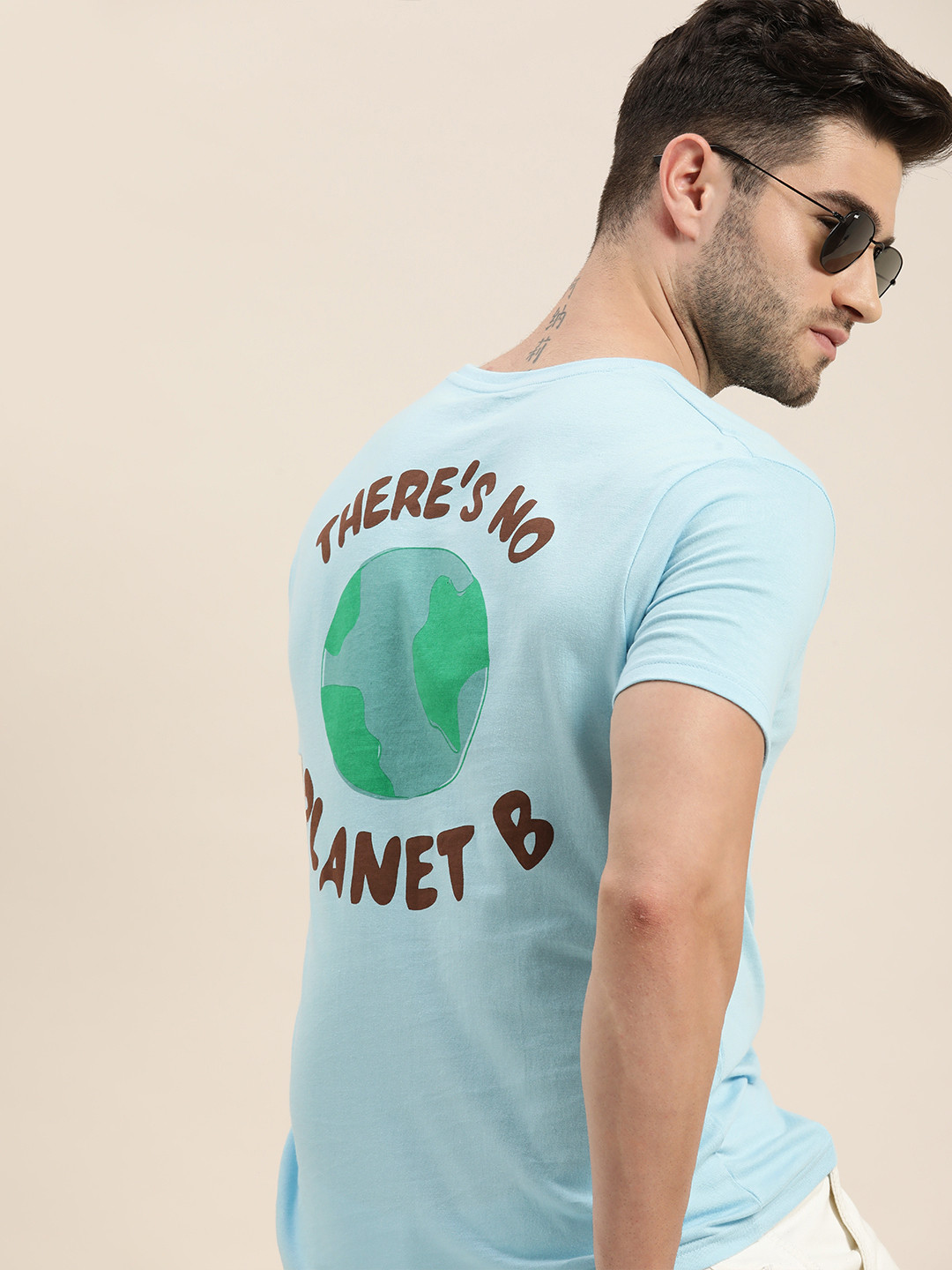 

Moda Rapido Men Blue & Brown Printed T-shirt
