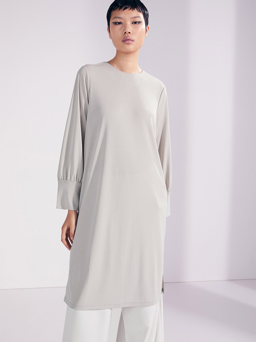

H&M Women Grey Wide dress