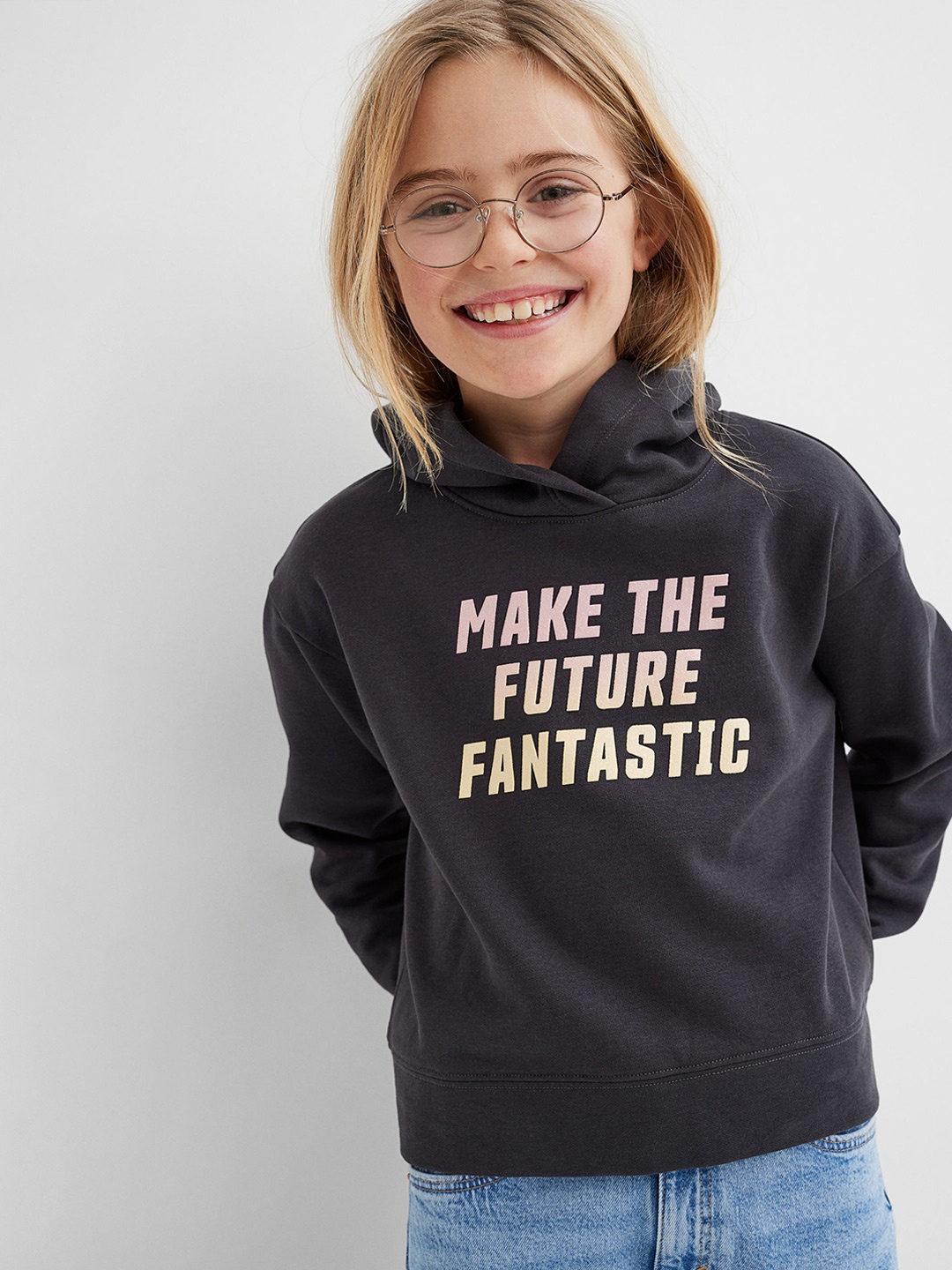 

H&M Girls Grey Hoodie
